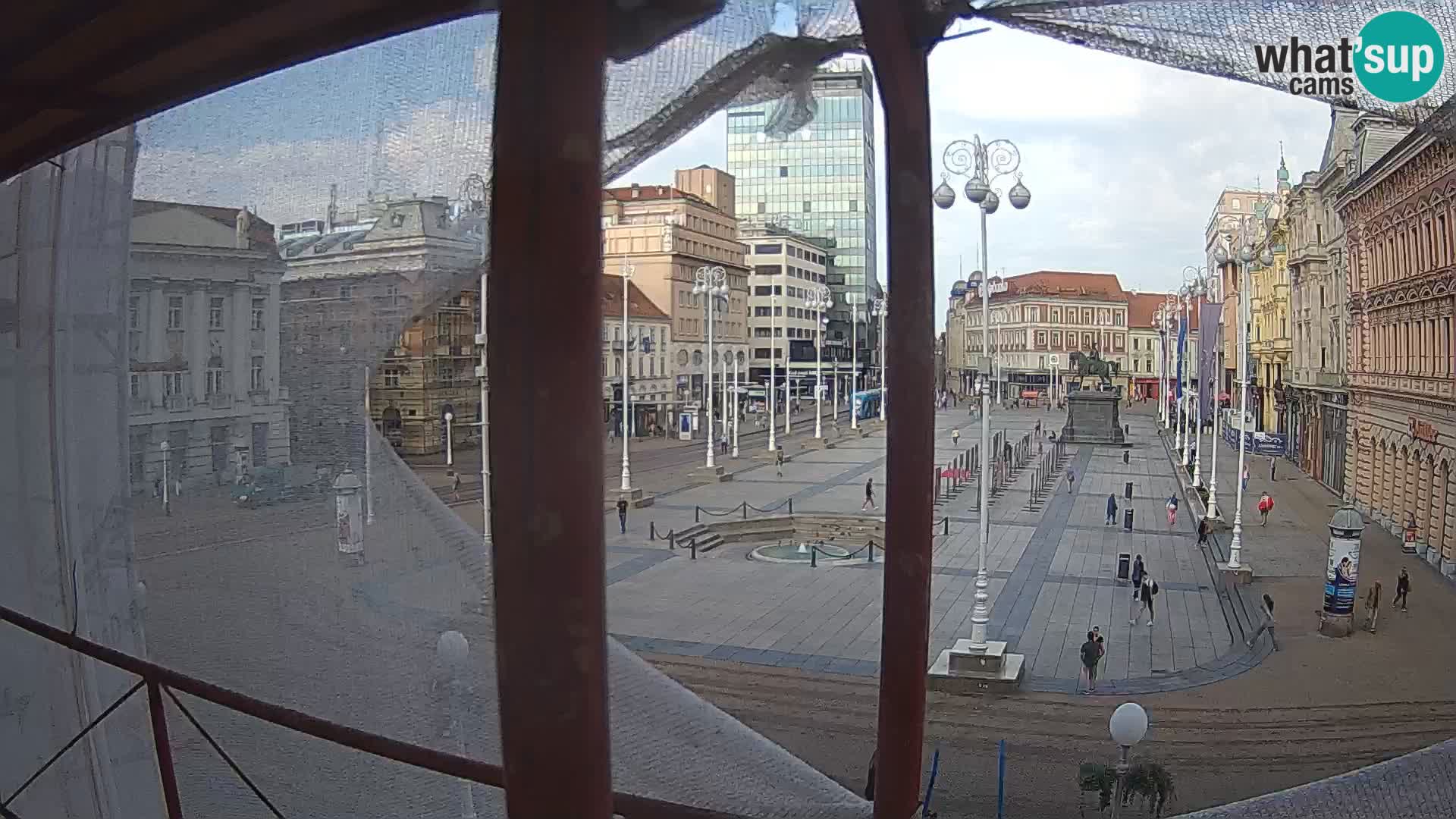 Zagreb web kamera trg Bana Jelačića