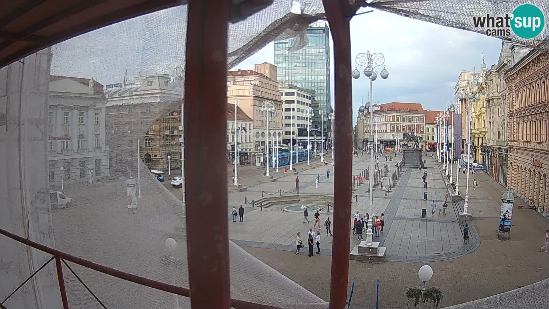 Zagreb web kamera trg Bana Jelačića
