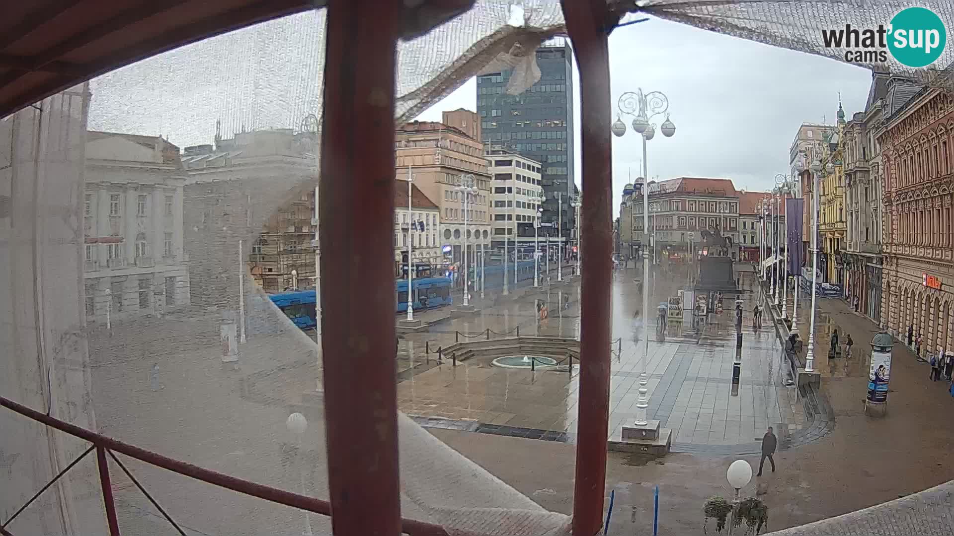Zagreb web kamera trg Bana Jelačića