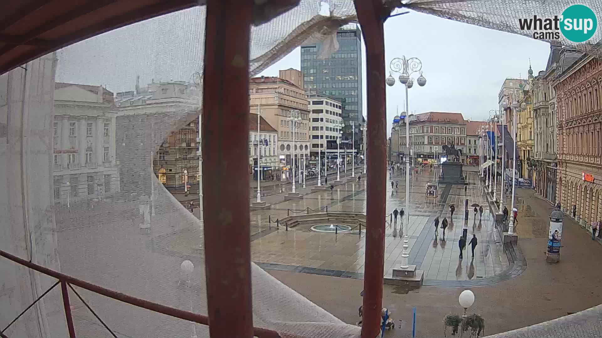 Zagreb camera en vivo plaza Bana Jelačić
