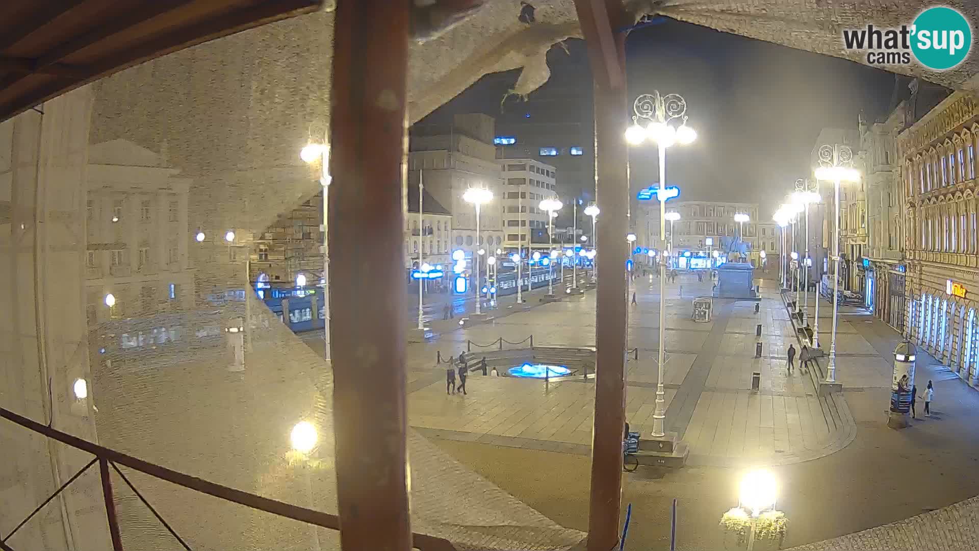 Zagreb web kamera trg Bana Jelačića