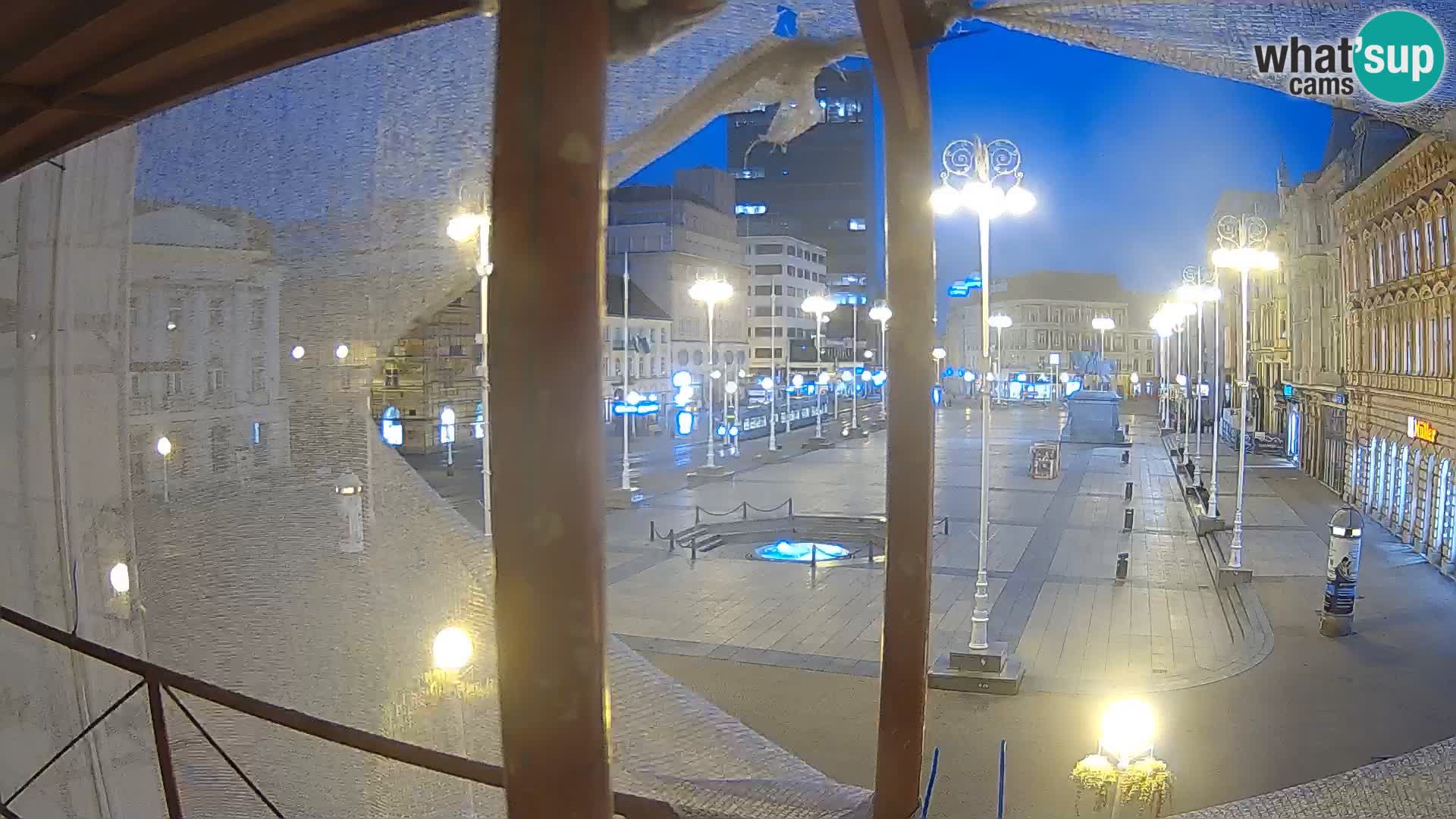 Zagreb Live Webcam Platz Bana Jelačić