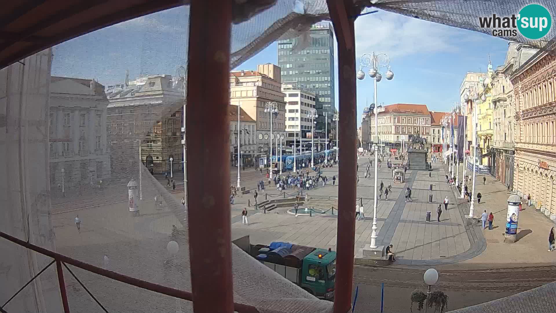 Zagreb Live Webcam Platz Bana Jelačić