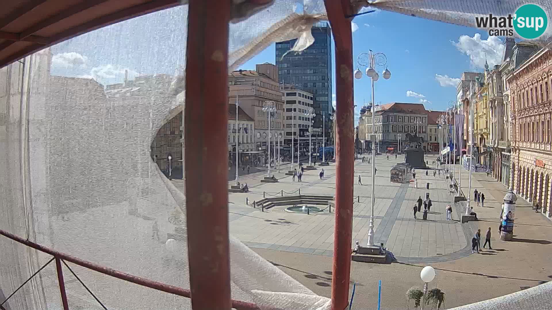 Zagreb camera en vivo plaza Bana Jelačić