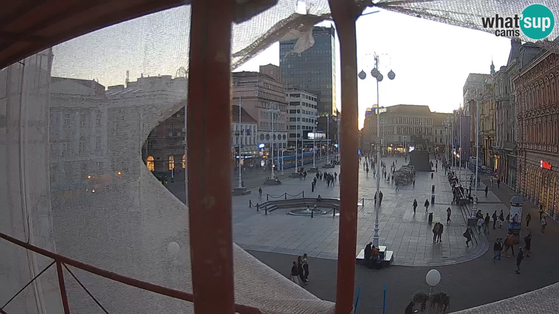 Zagreb camera en vivo plaza Bana Jelačić