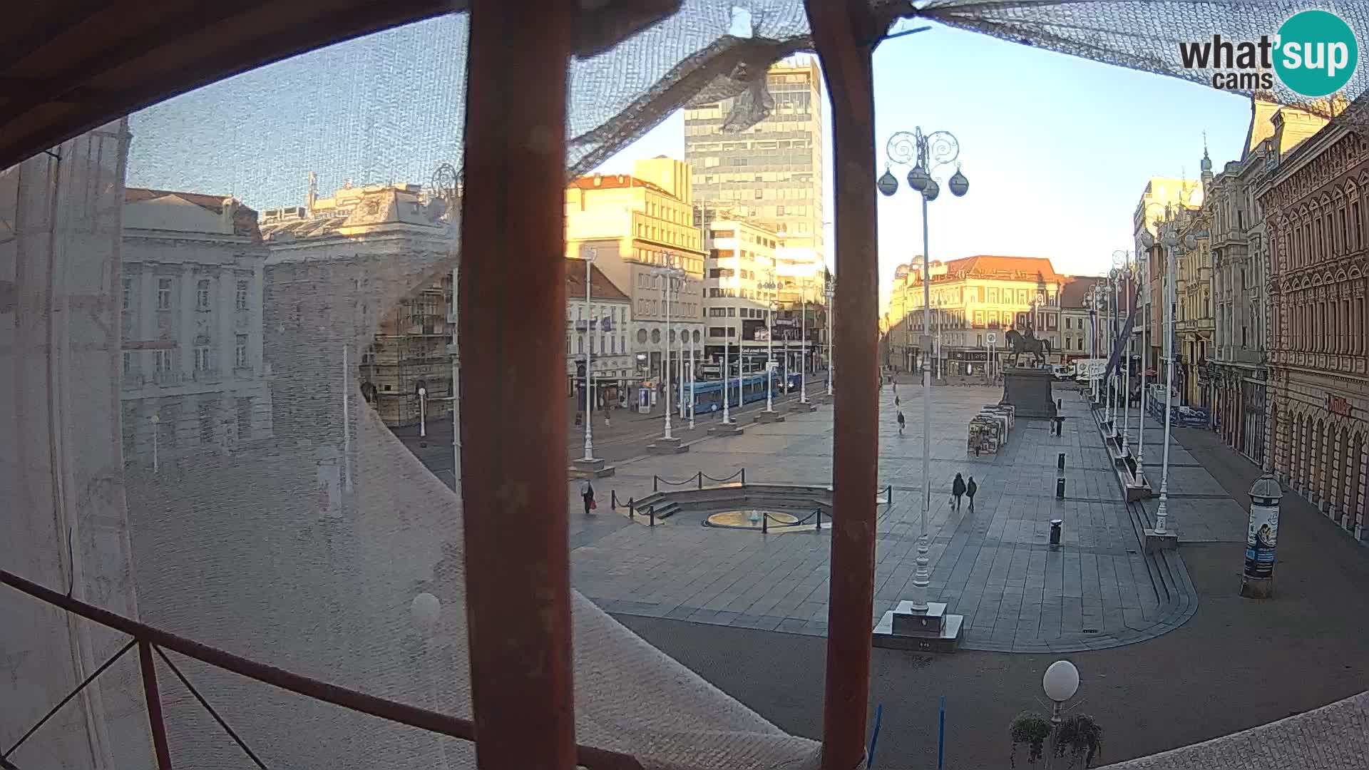 Zagreb Live Webcam Platz Bana Jelačić