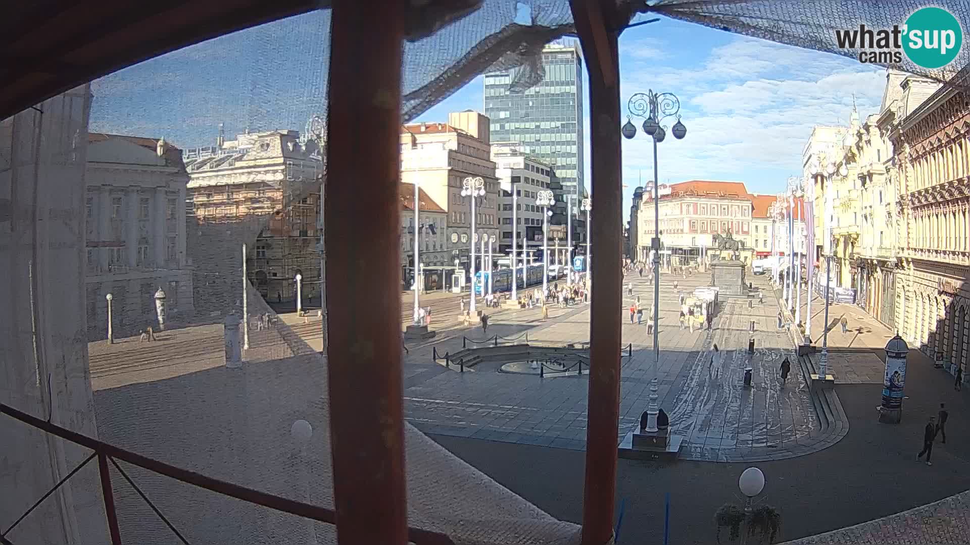 Zagreb camera en vivo plaza Bana Jelačić