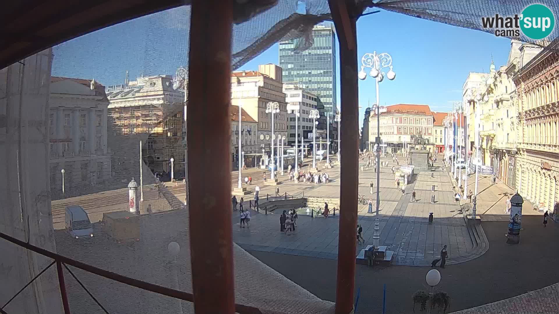 Zagreb web kamera trg Bana Jelačića