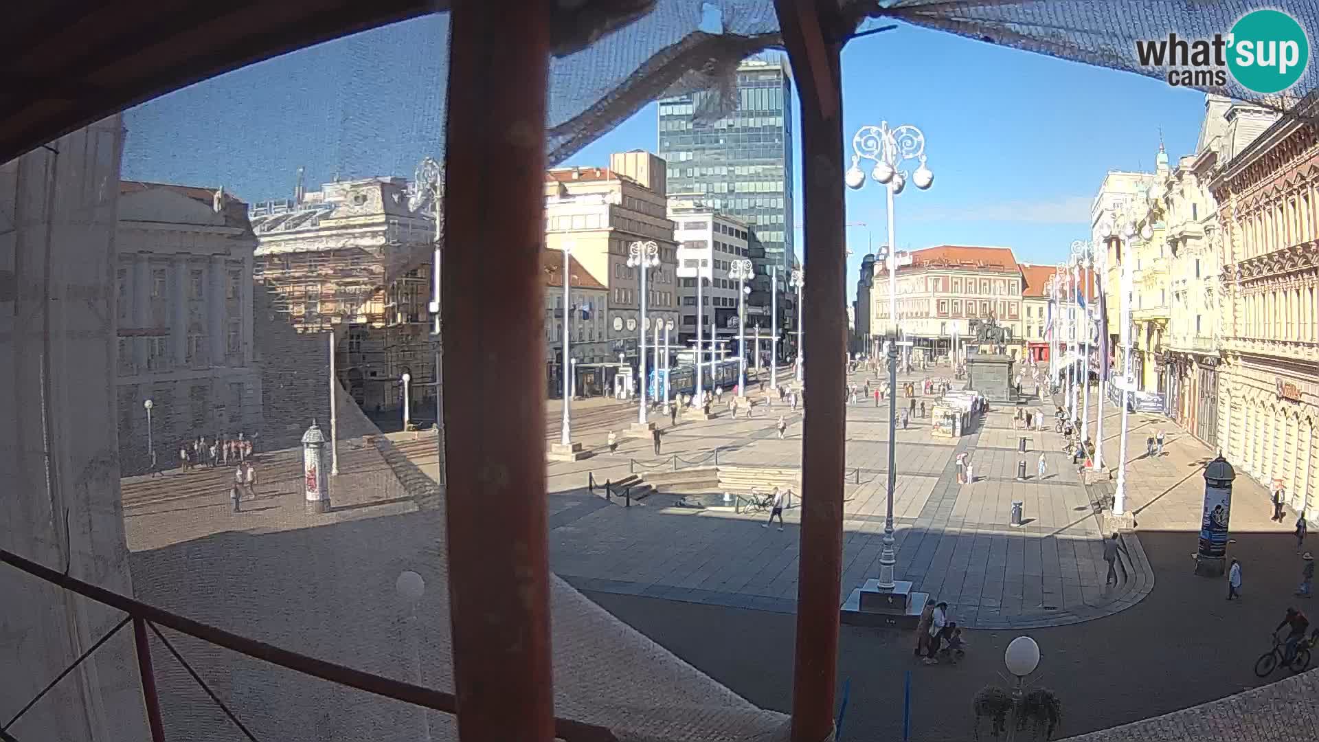 Zagreb web kamera trg Bana Jelačića