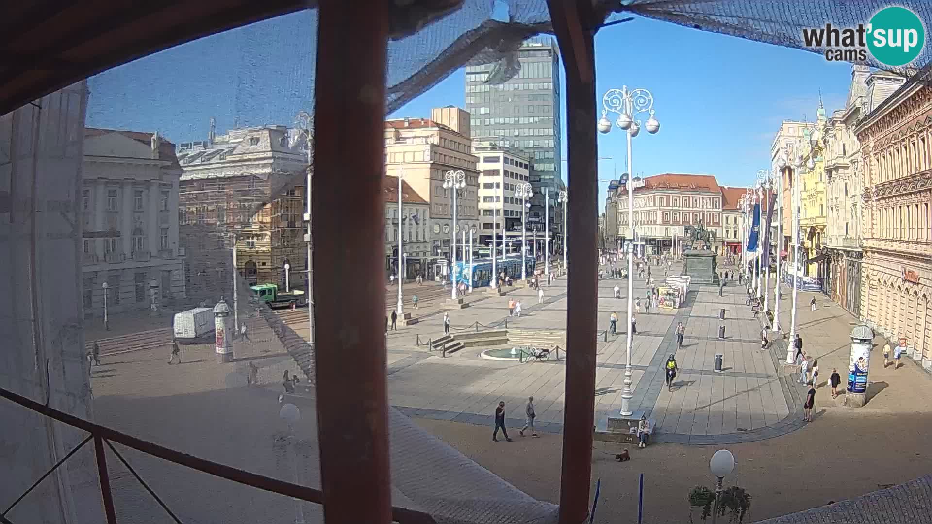 Zagabria Live Webcam piazza Bana Jelačić