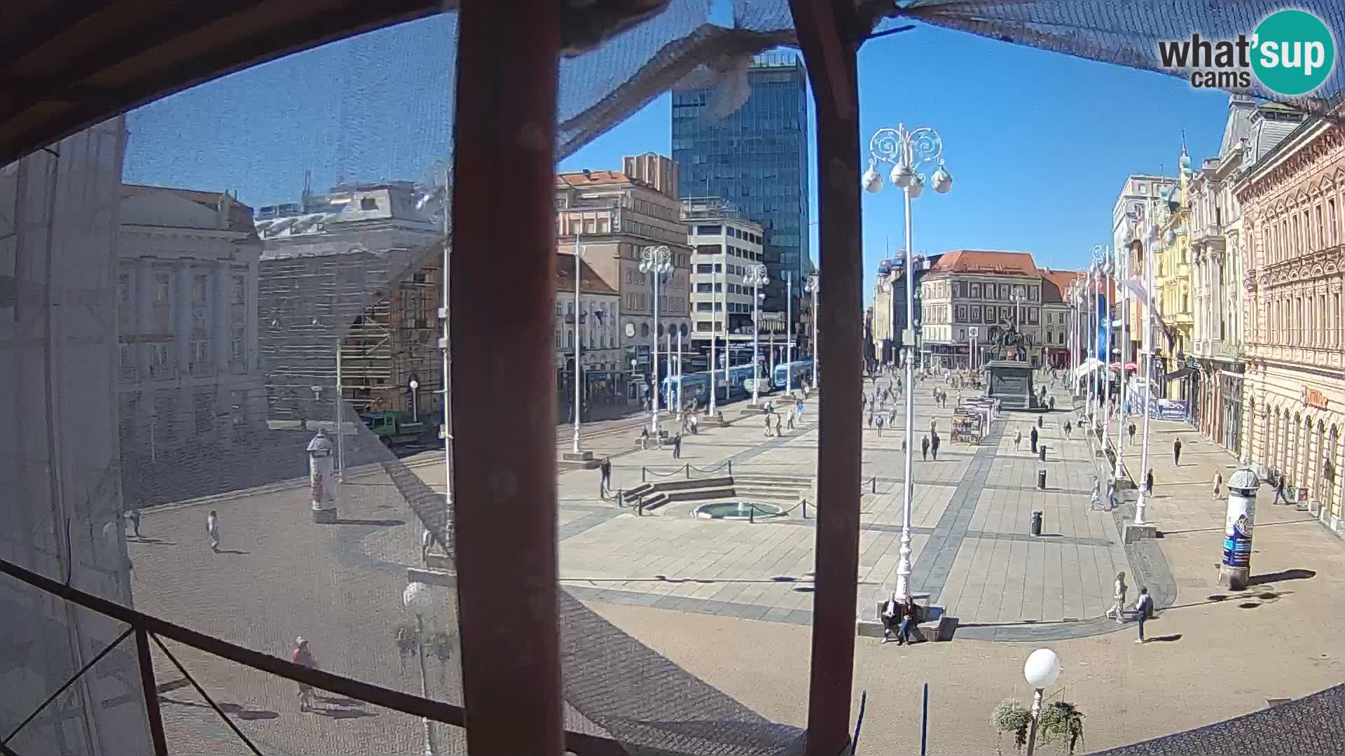 Zagreb Live Webcam Platz Bana Jelačić