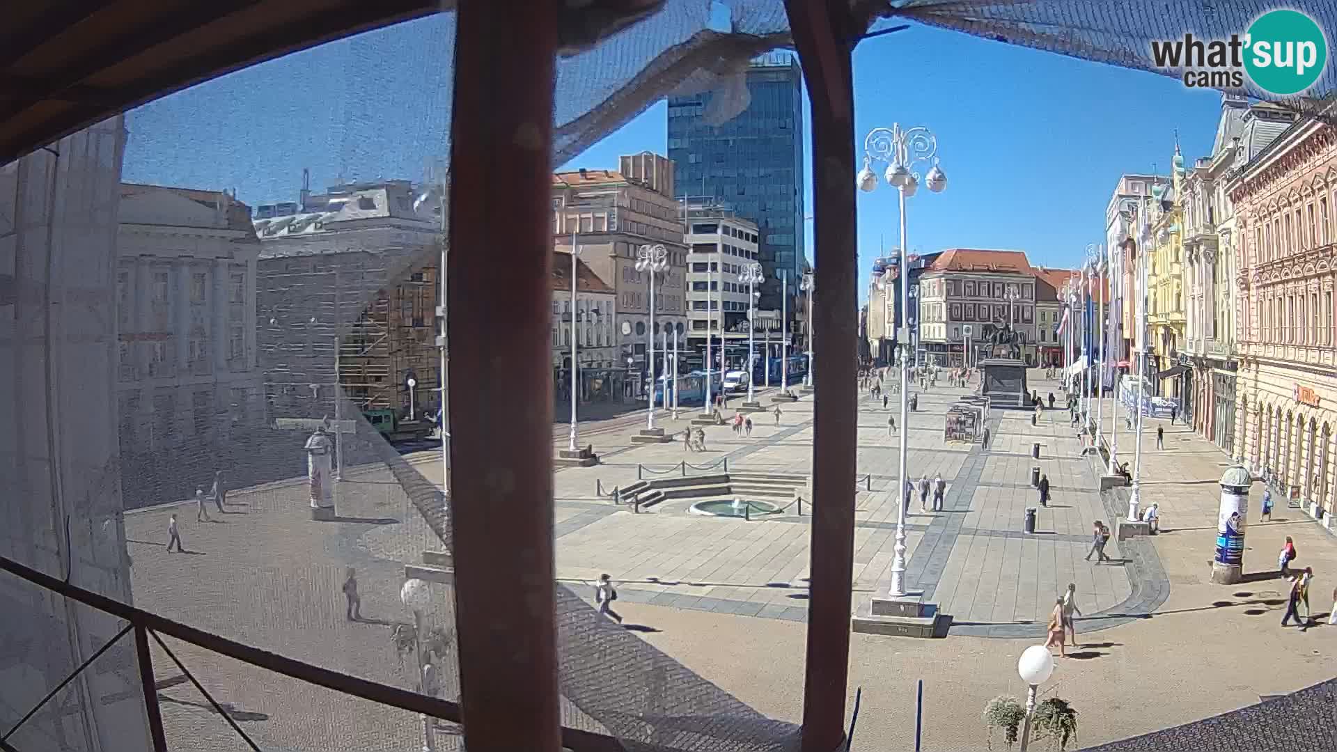 Zagreb camera en vivo plaza Bana Jelačić
