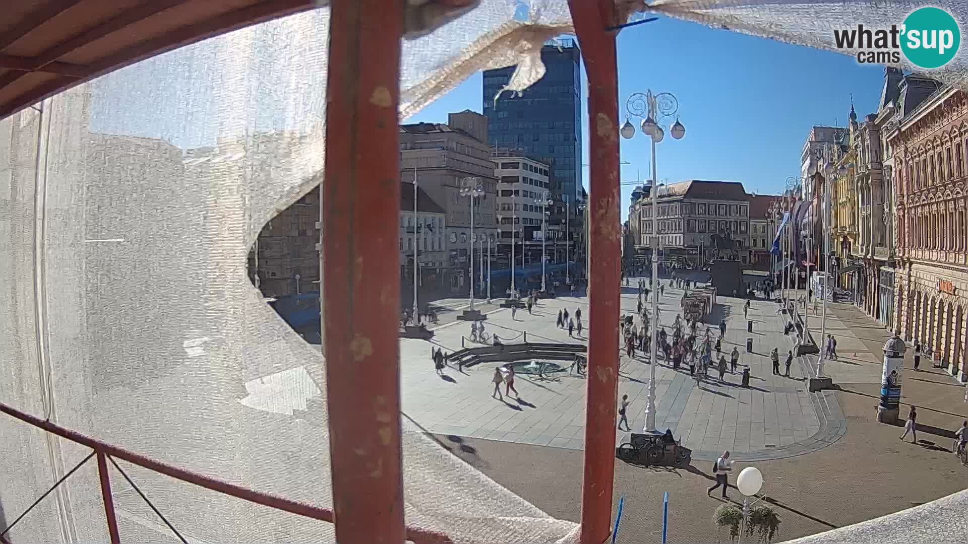 Zagreb camera en vivo plaza Bana Jelačić