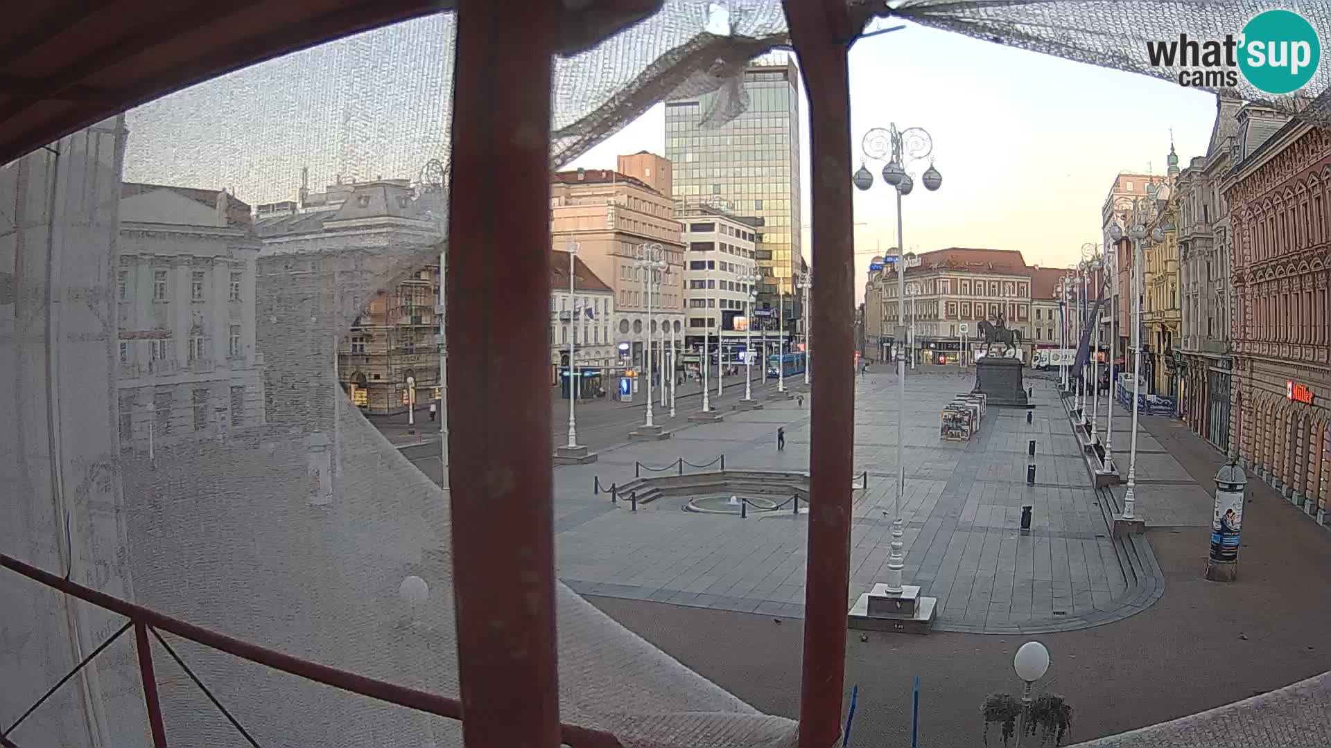Zagreb Live Webcam Platz Bana Jelačić