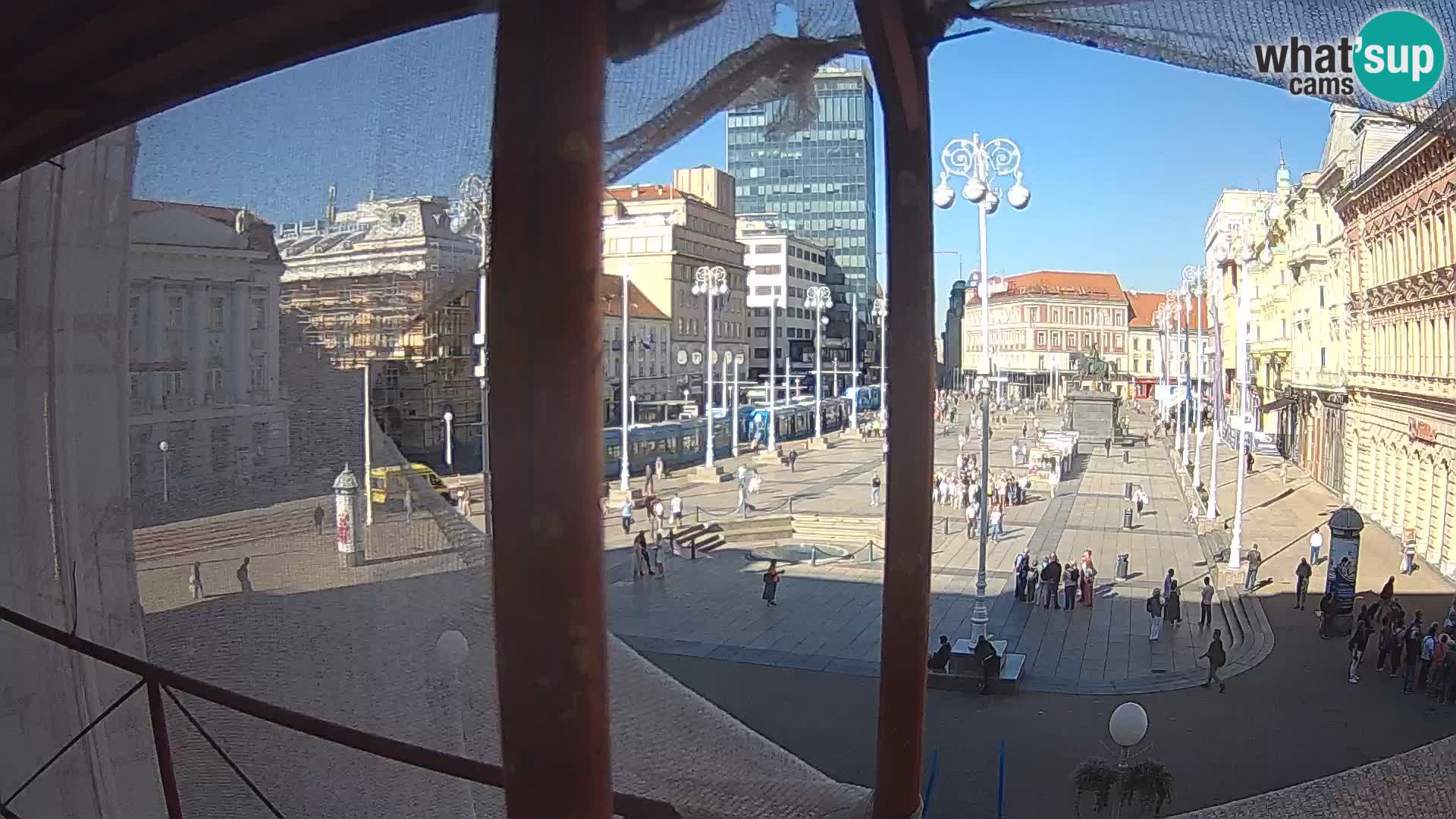 Zagreb web kamera trg Bana Jelačića