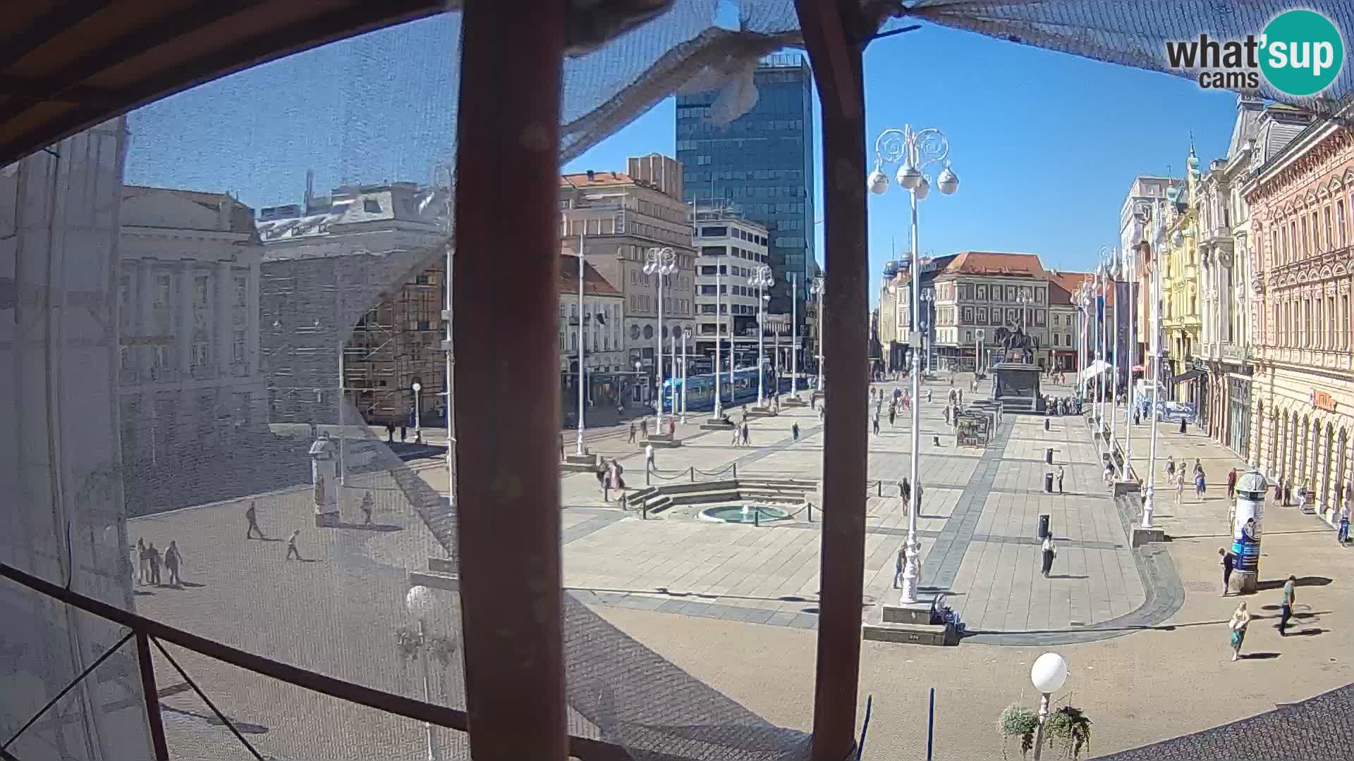 Zagreb camera en vivo plaza Bana Jelačić