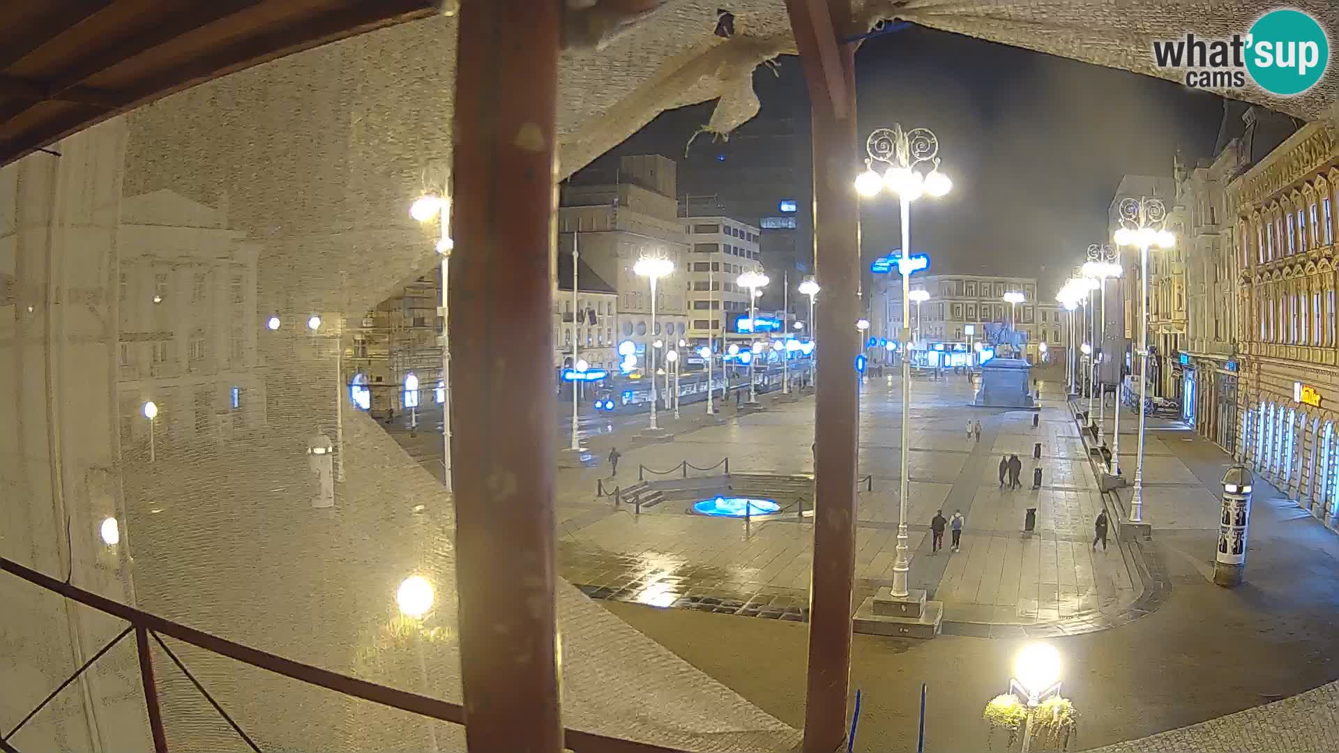 Zagreb web kamera trg Bana Jelačića