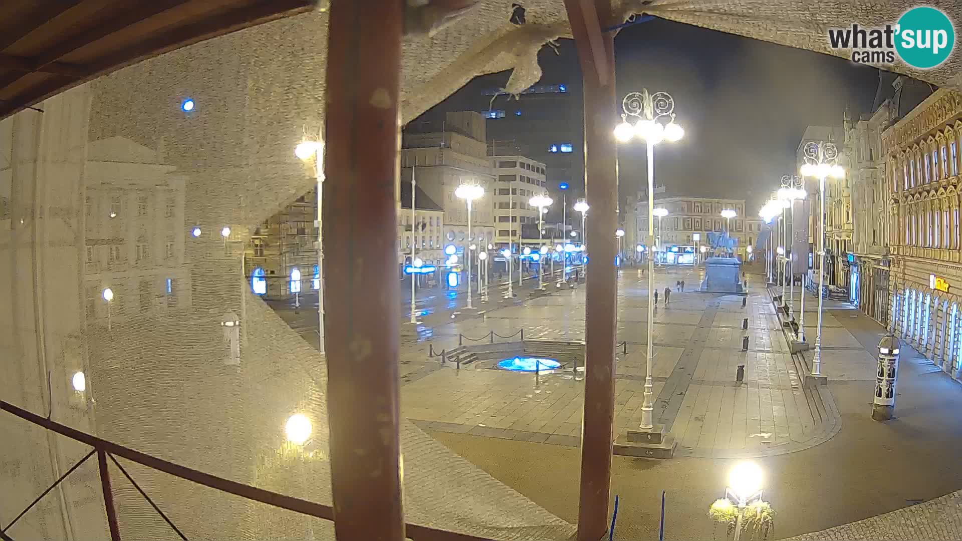 Zagreb web kamera trg Bana Jelačića