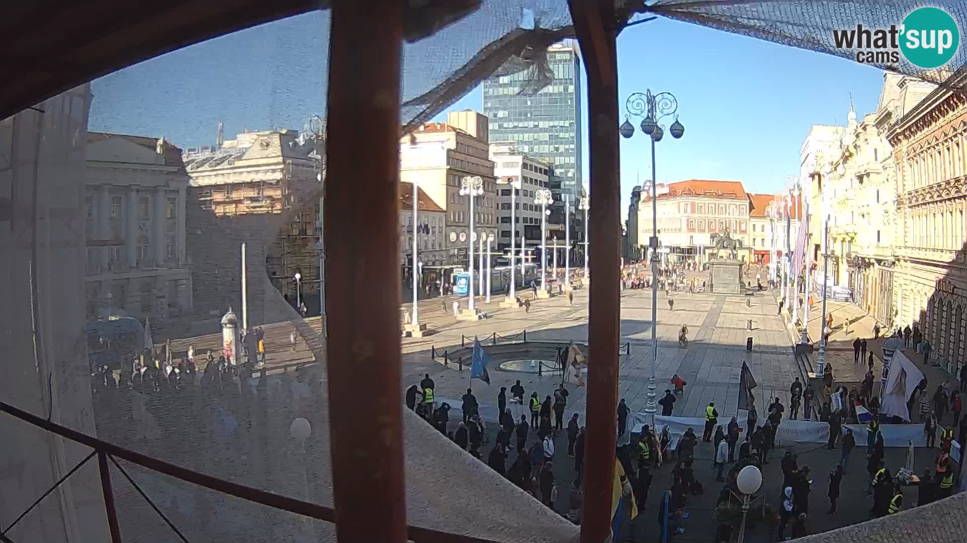 Zagabria Live Webcam piazza Bana Jelačić