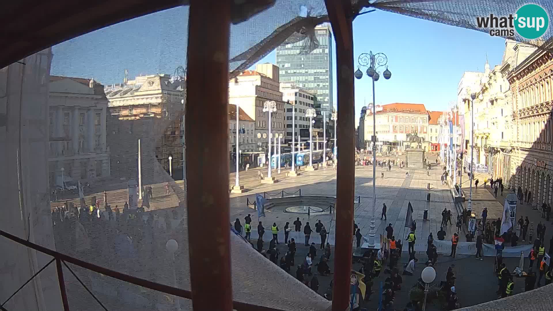 Zagabria Live Webcam piazza Bana Jelačić