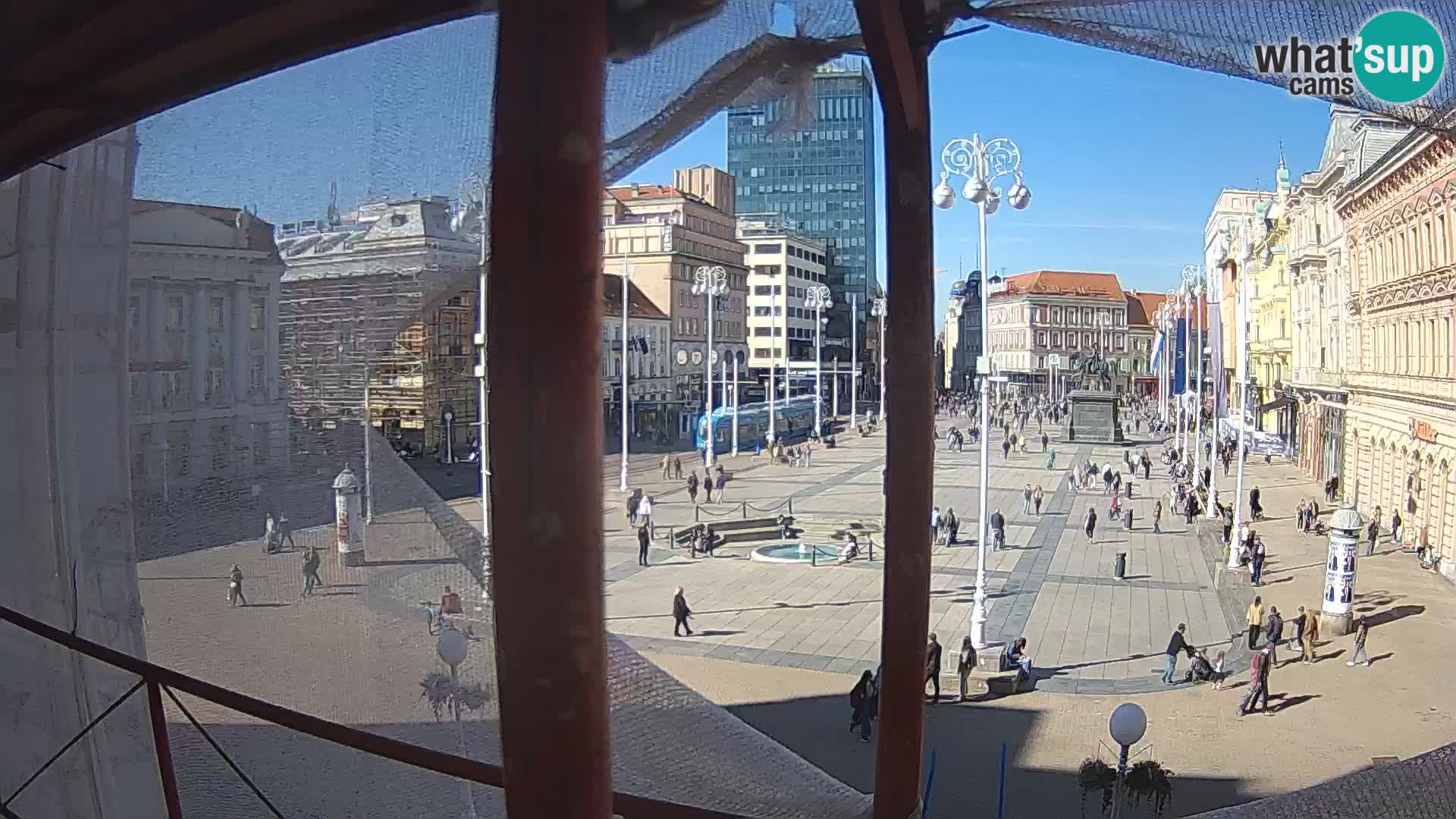 Zagabria Live Webcam piazza Bana Jelačić