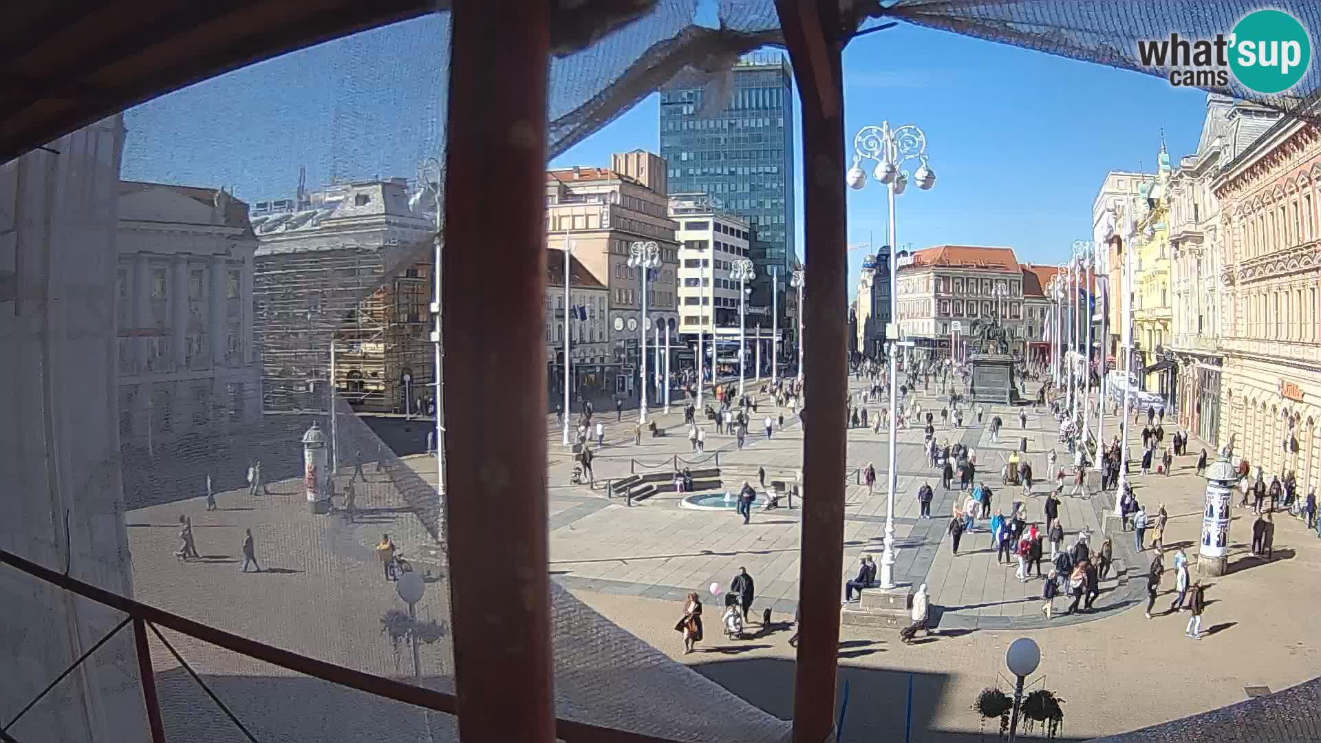 Zagabria Live Webcam piazza Bana Jelačić