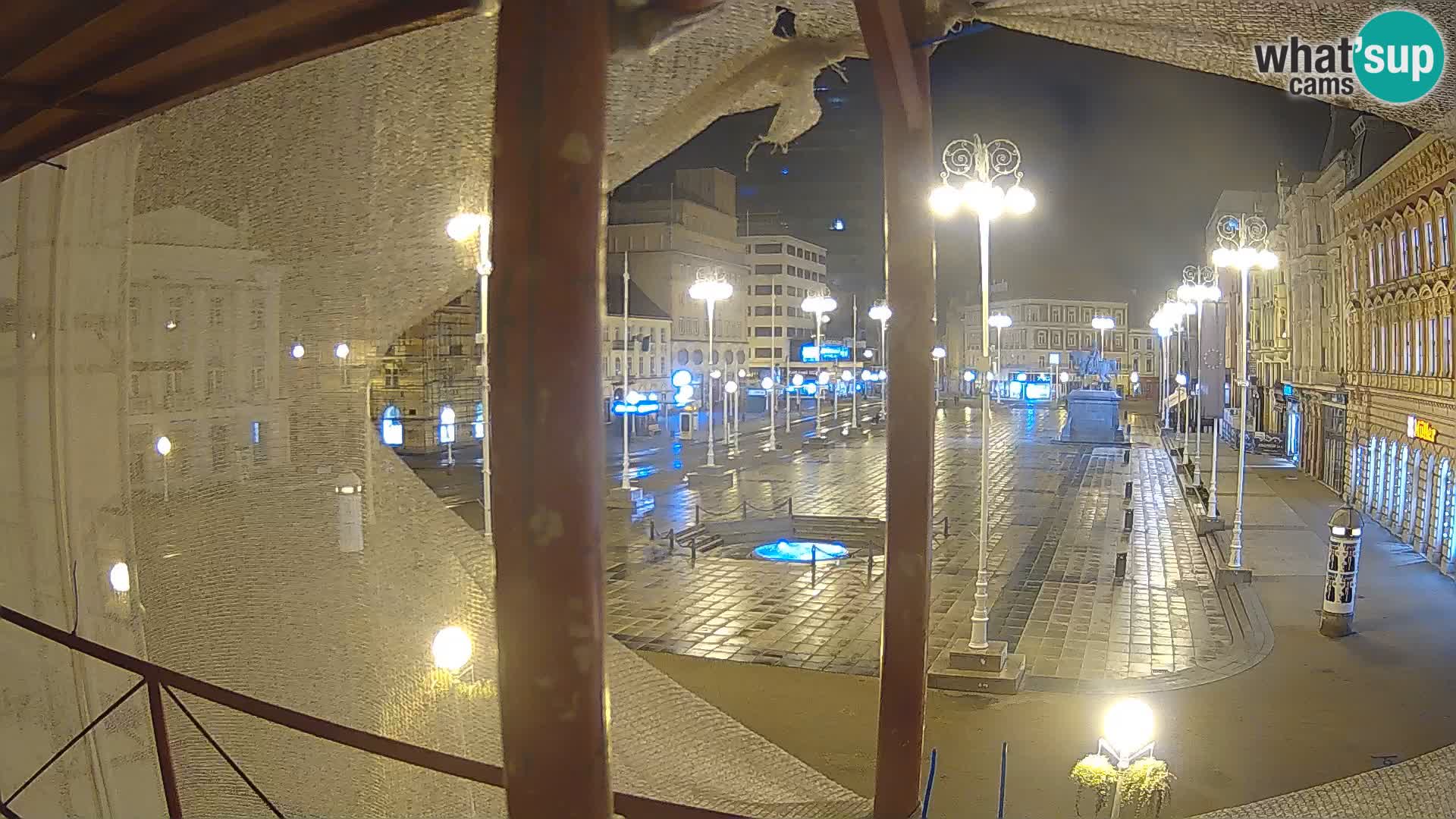 Zagreb web kamera trg Bana Jelačića