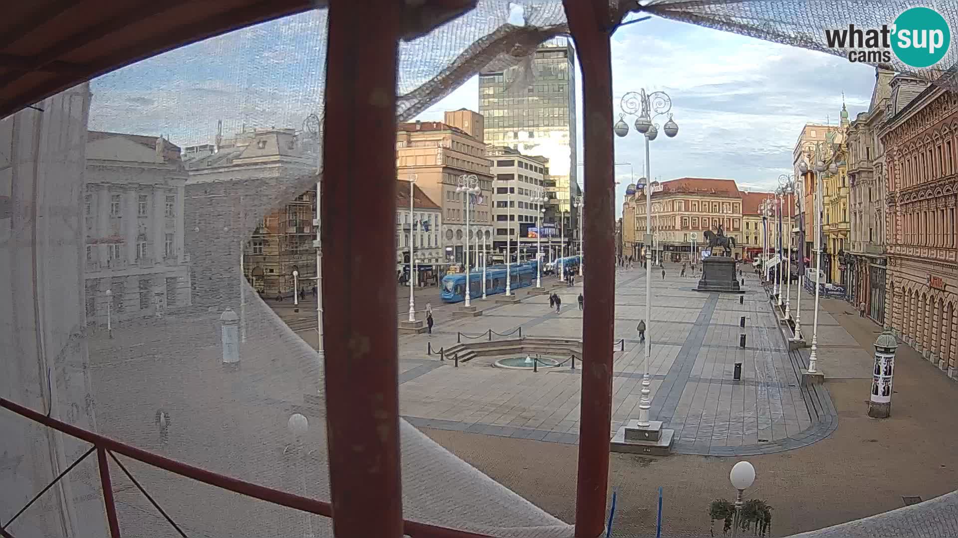 Zagreb camera en vivo plaza Bana Jelačić