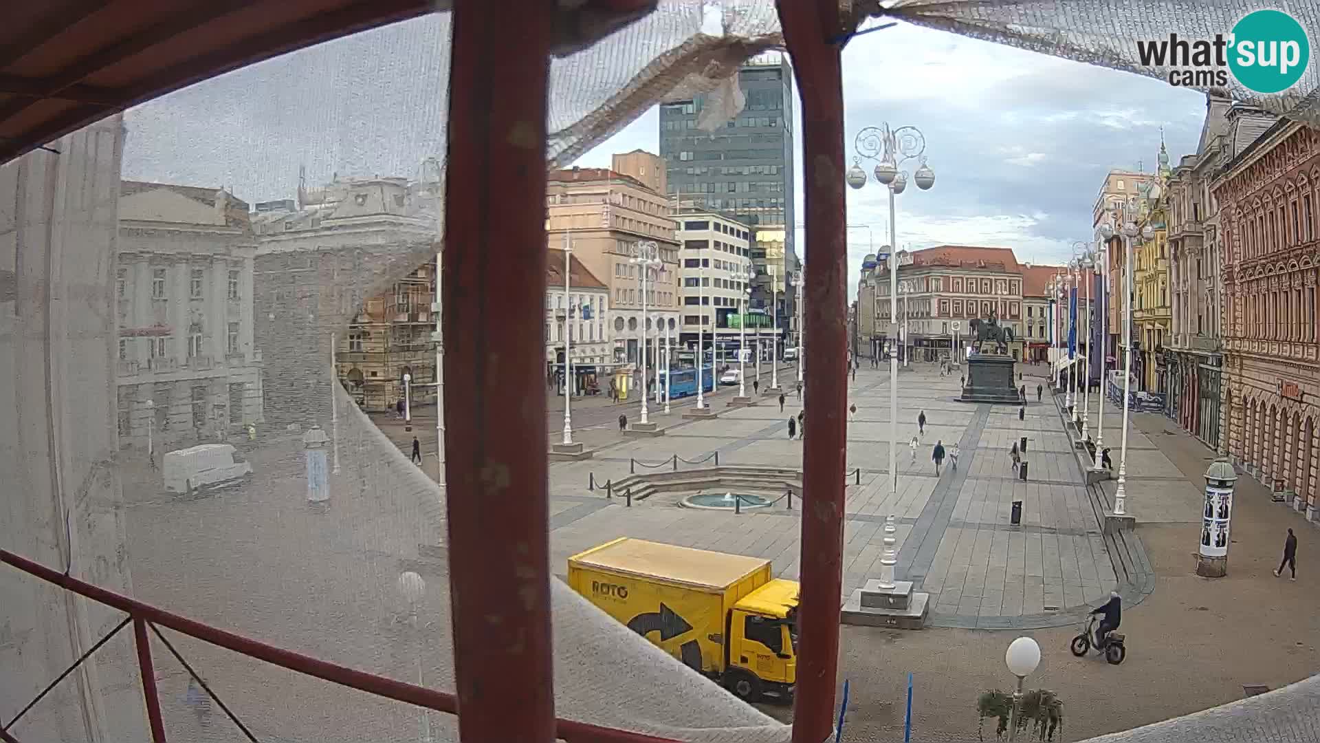 Zagreb camera en vivo plaza Bana Jelačić