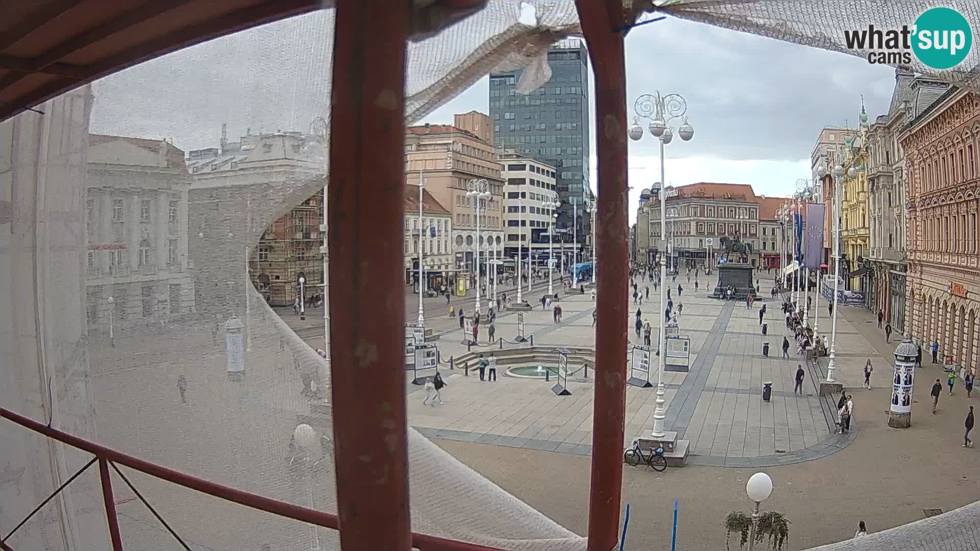 Zagreb web kamera trg Bana Jelačića