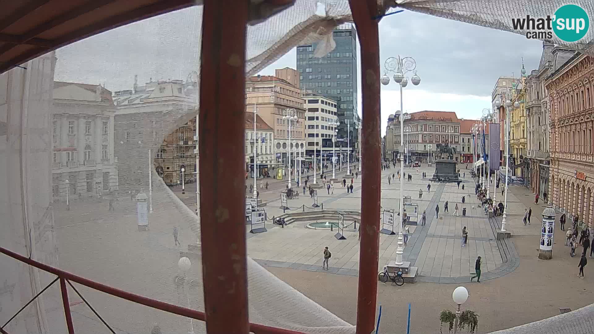 Zagreb web kamera trg Bana Jelačića