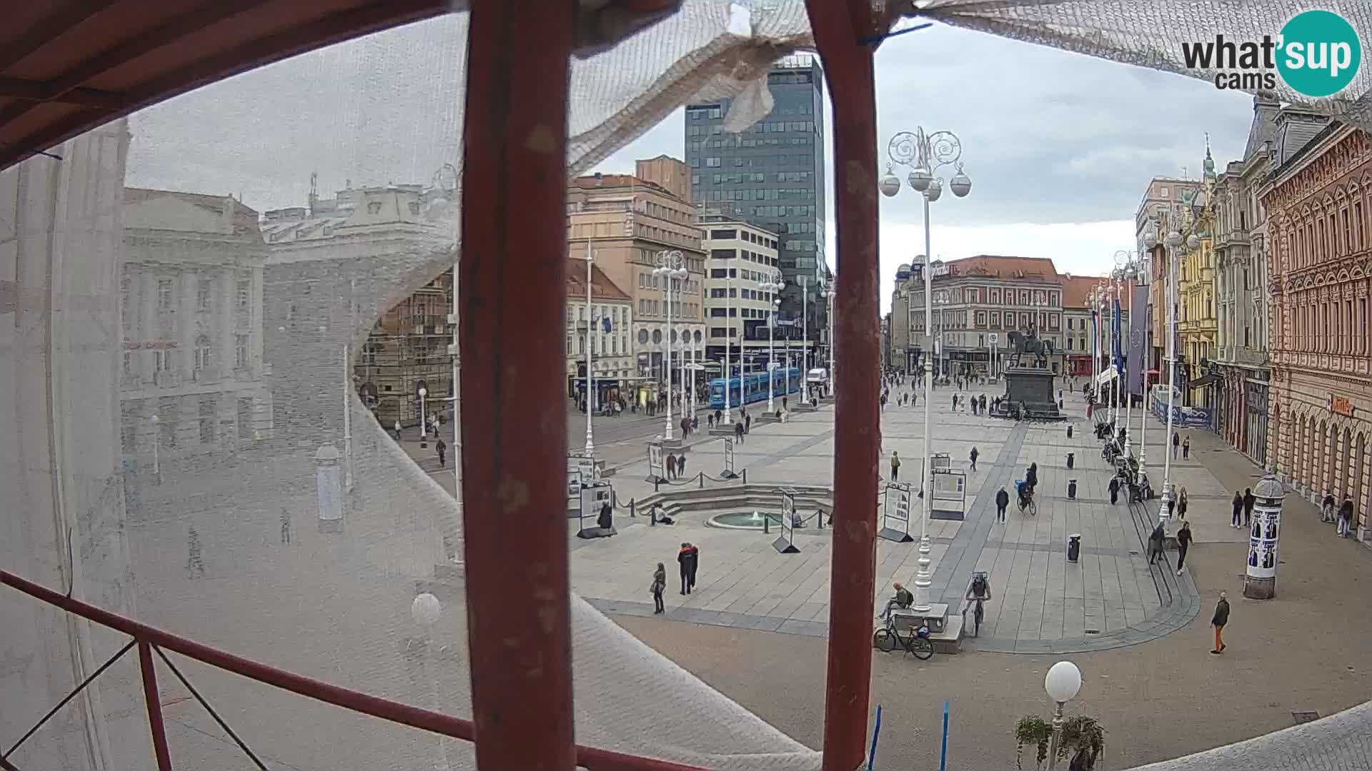 Zagreb web kamera trg Bana Jelačića