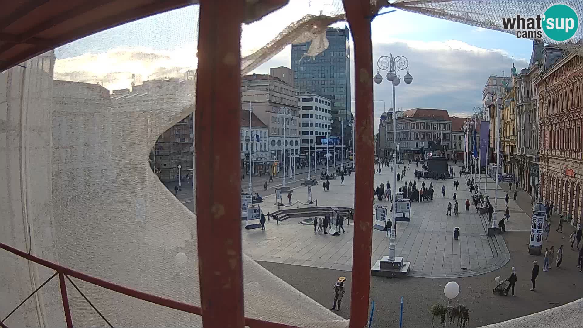 Zagreb web kamera trg Bana Jelačića