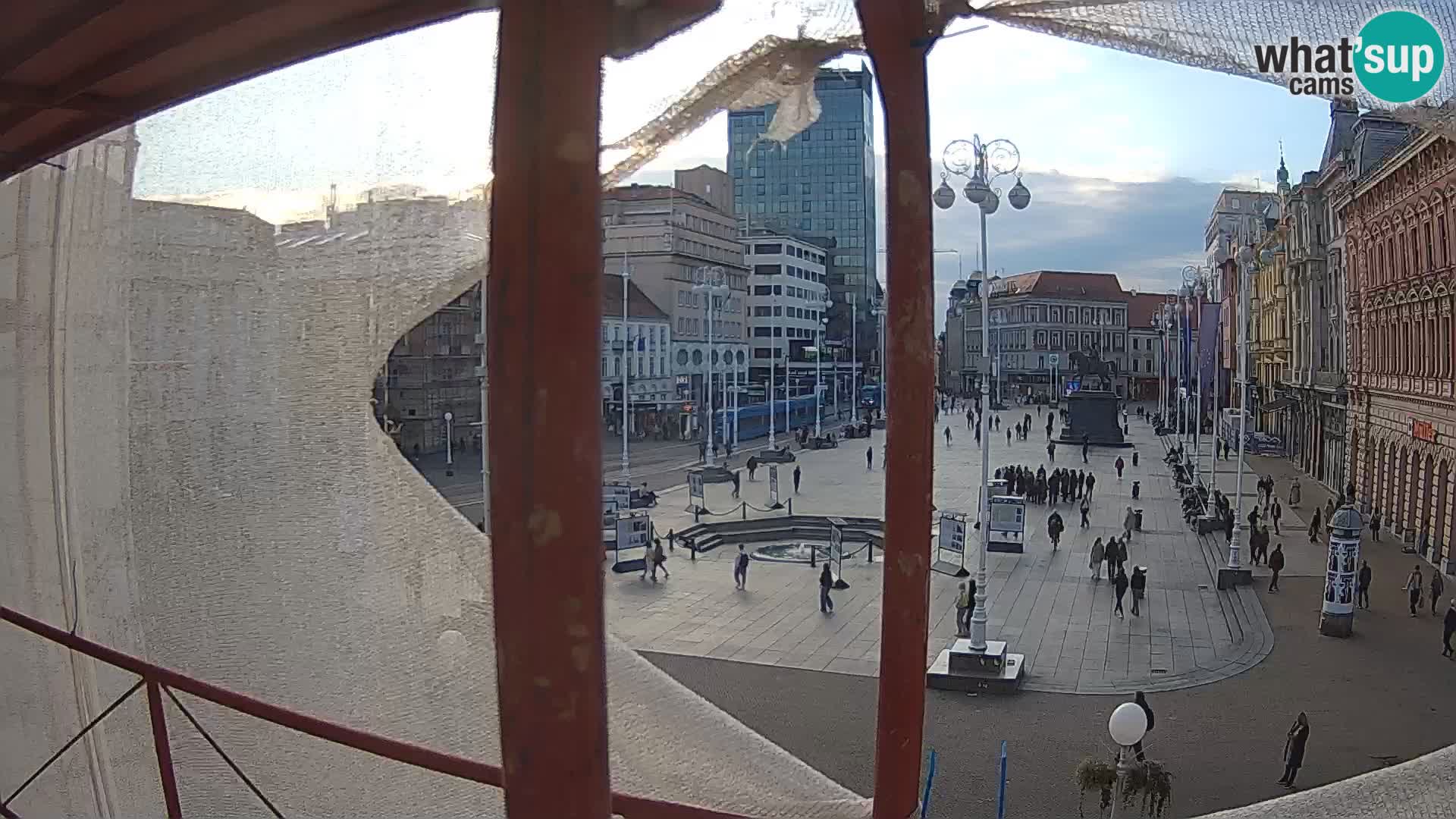 Zagreb web kamera trg Bana Jelačića