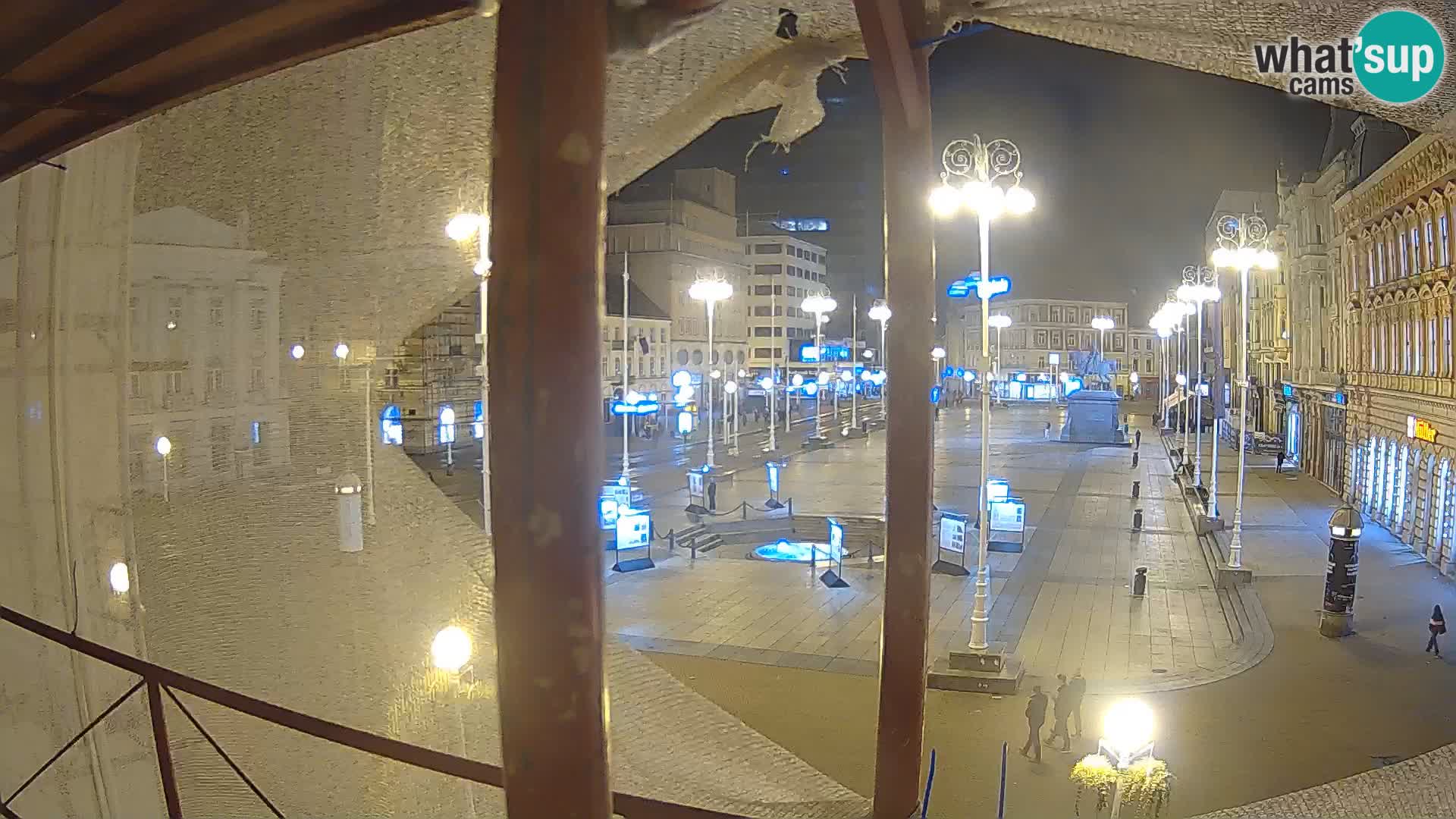 Zagreb Live Webcam Platz Bana Jelačić