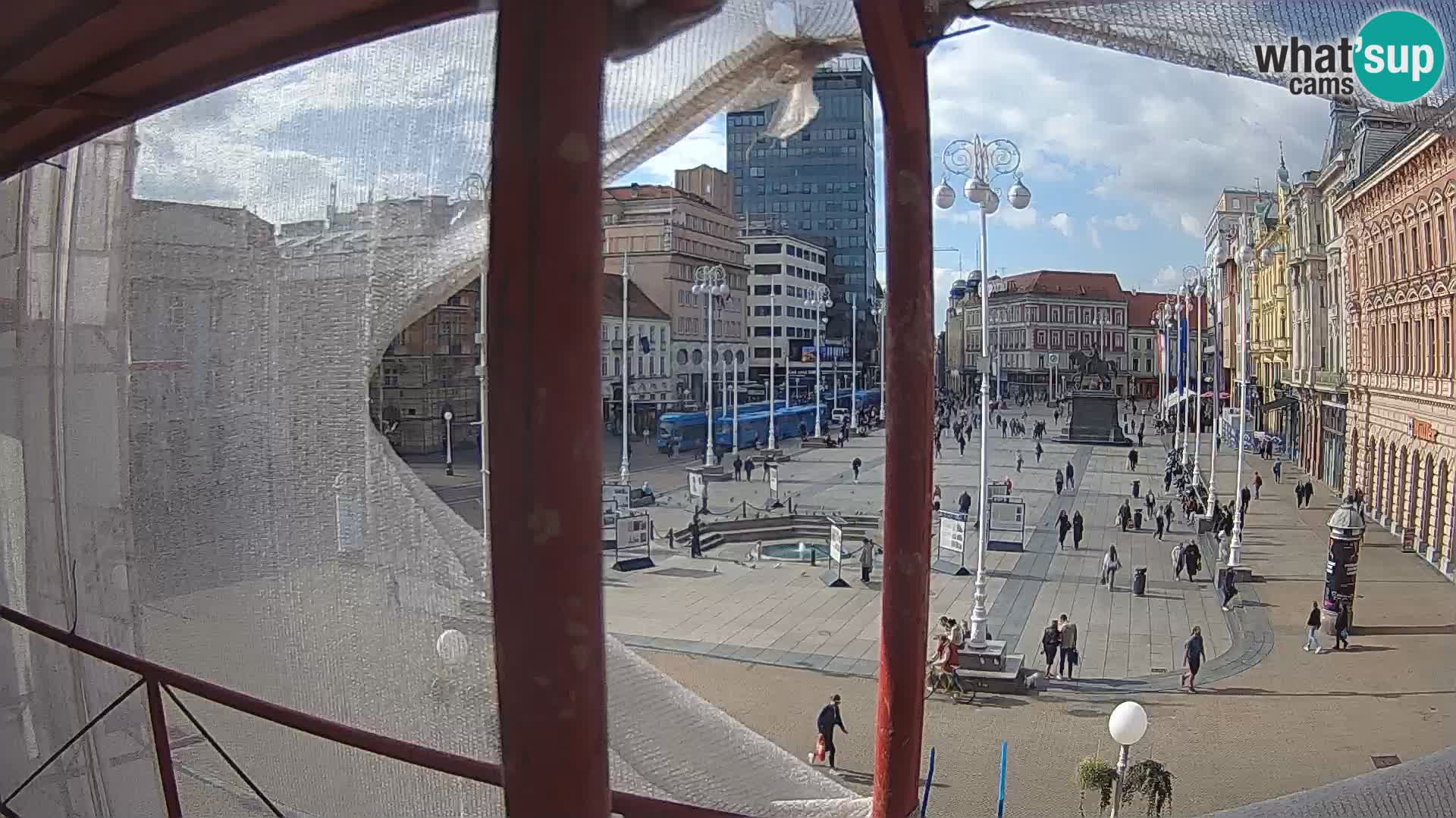 Zagreb Live Webcam Platz Bana Jelačić