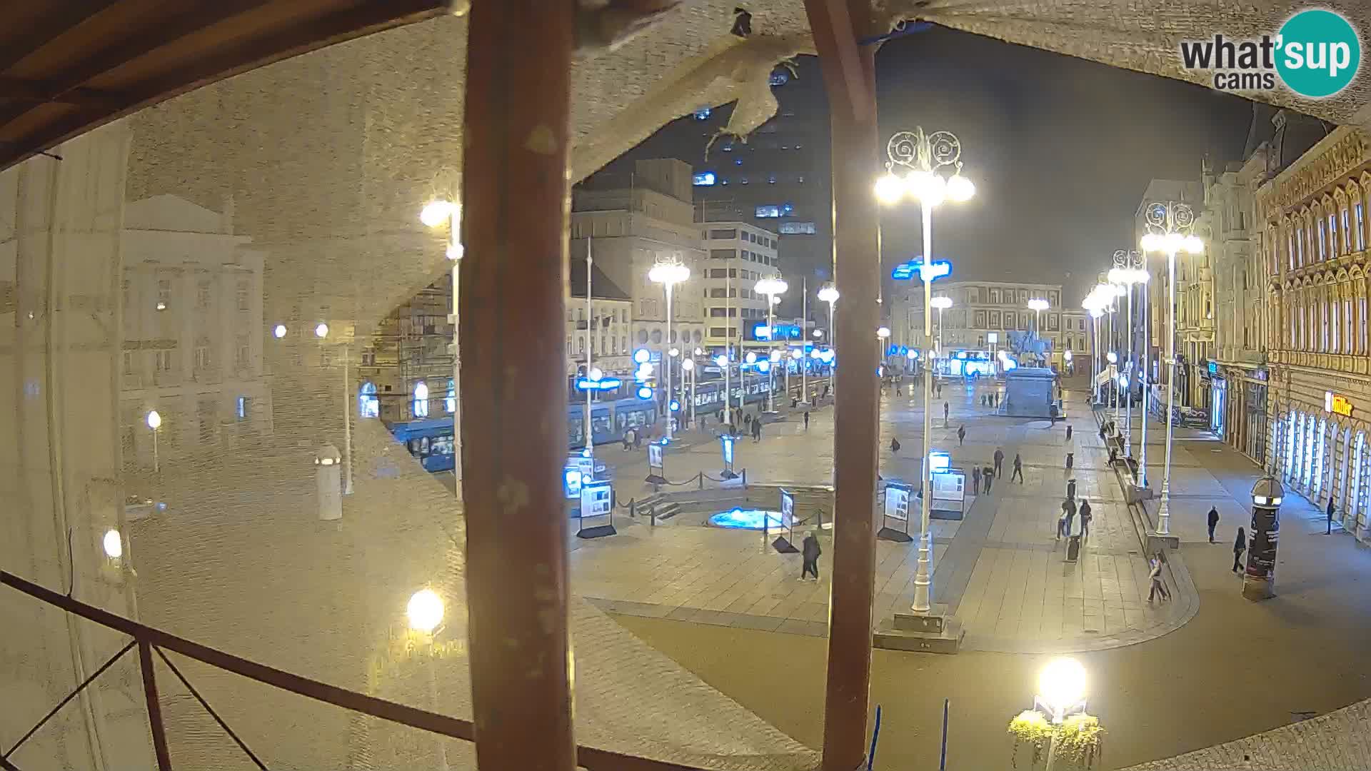 Zagreb web kamera trg Bana Jelačića