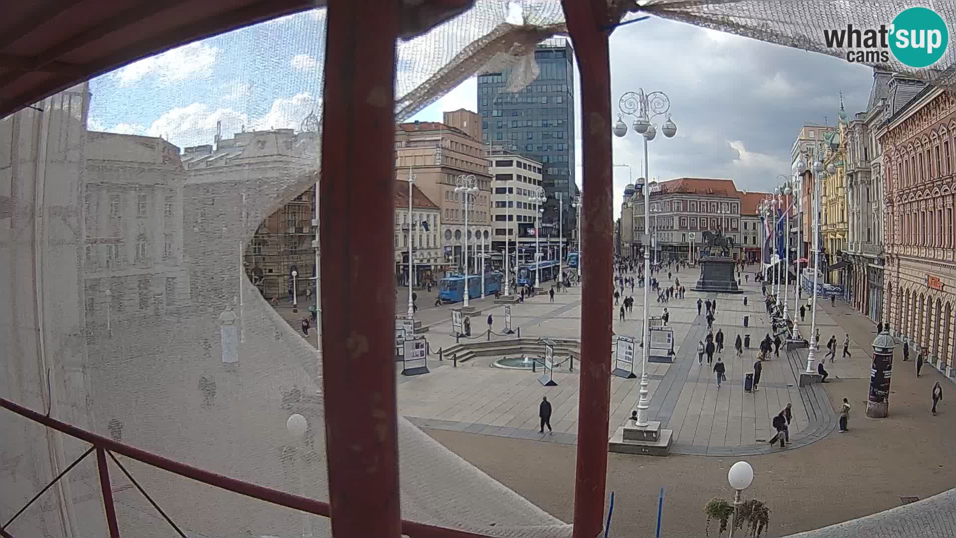 Zagreb camera en vivo plaza Bana Jelačić
