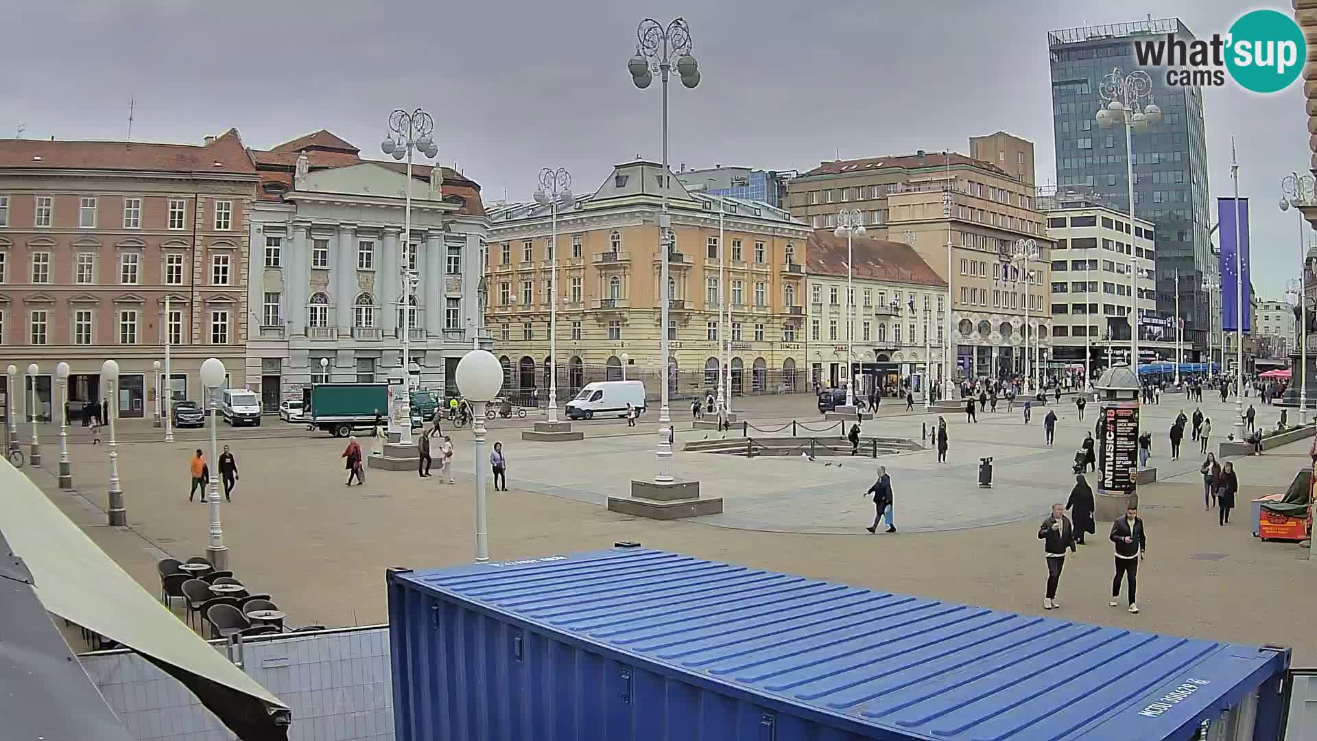 Zagreb camera en vivo plaza Bana Jelačić