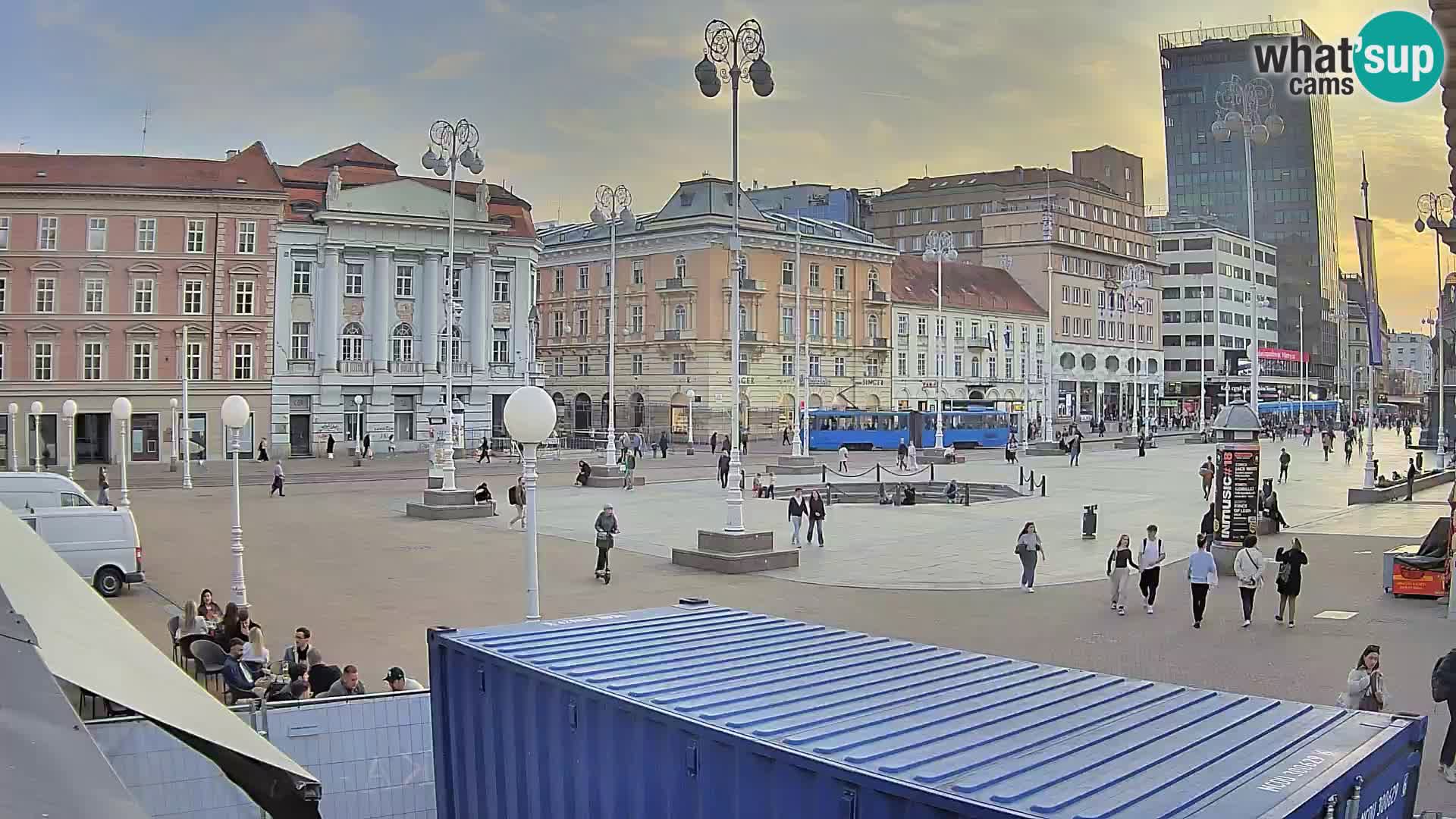 Zagreb web kamera trg Bana Jelačića