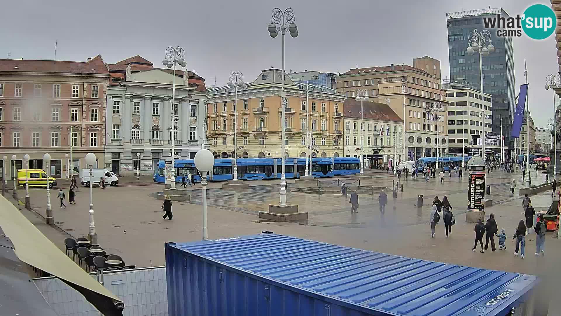 Zagreb web kamera trg Bana Jelačića