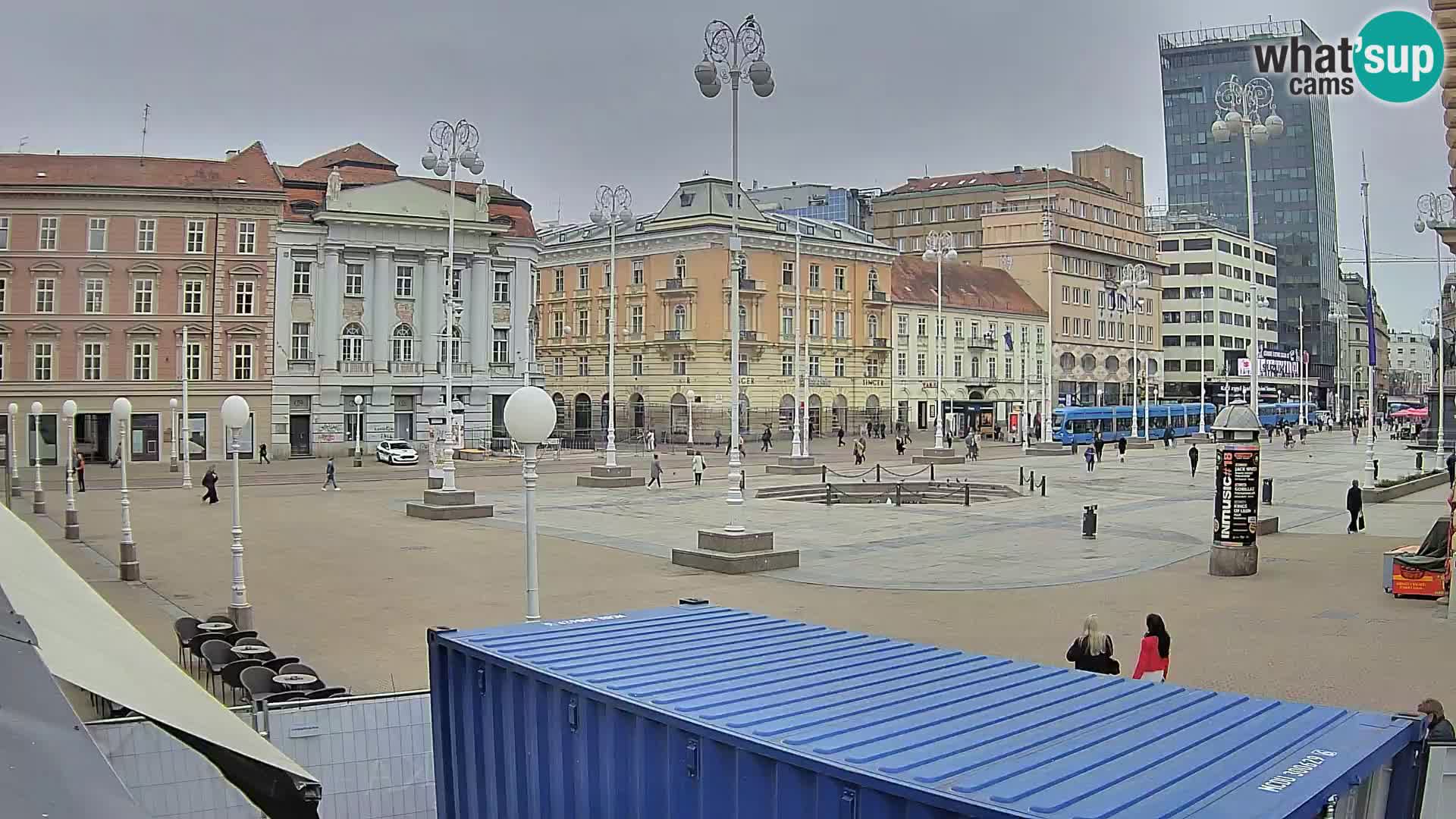 Zagreb Live Webcam Platz Bana Jelačić