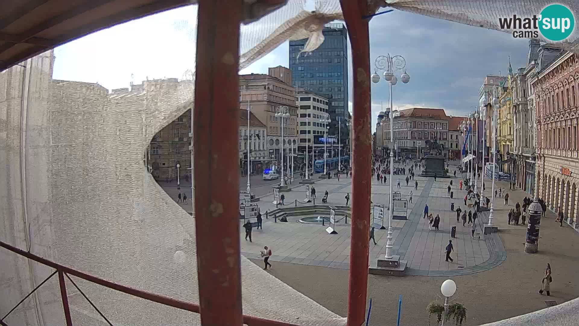 Zagreb web kamera trg Bana Jelačića
