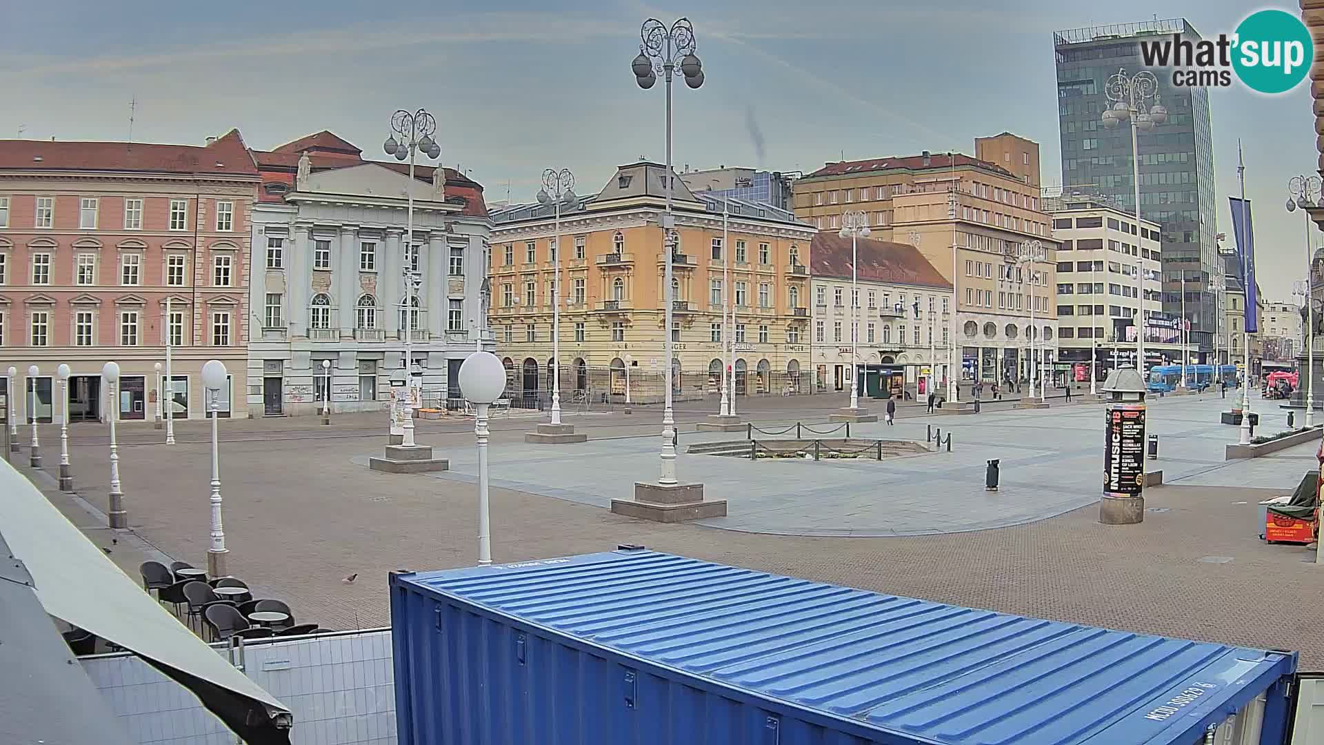 Zagreb web kamera trg Bana Jelačića