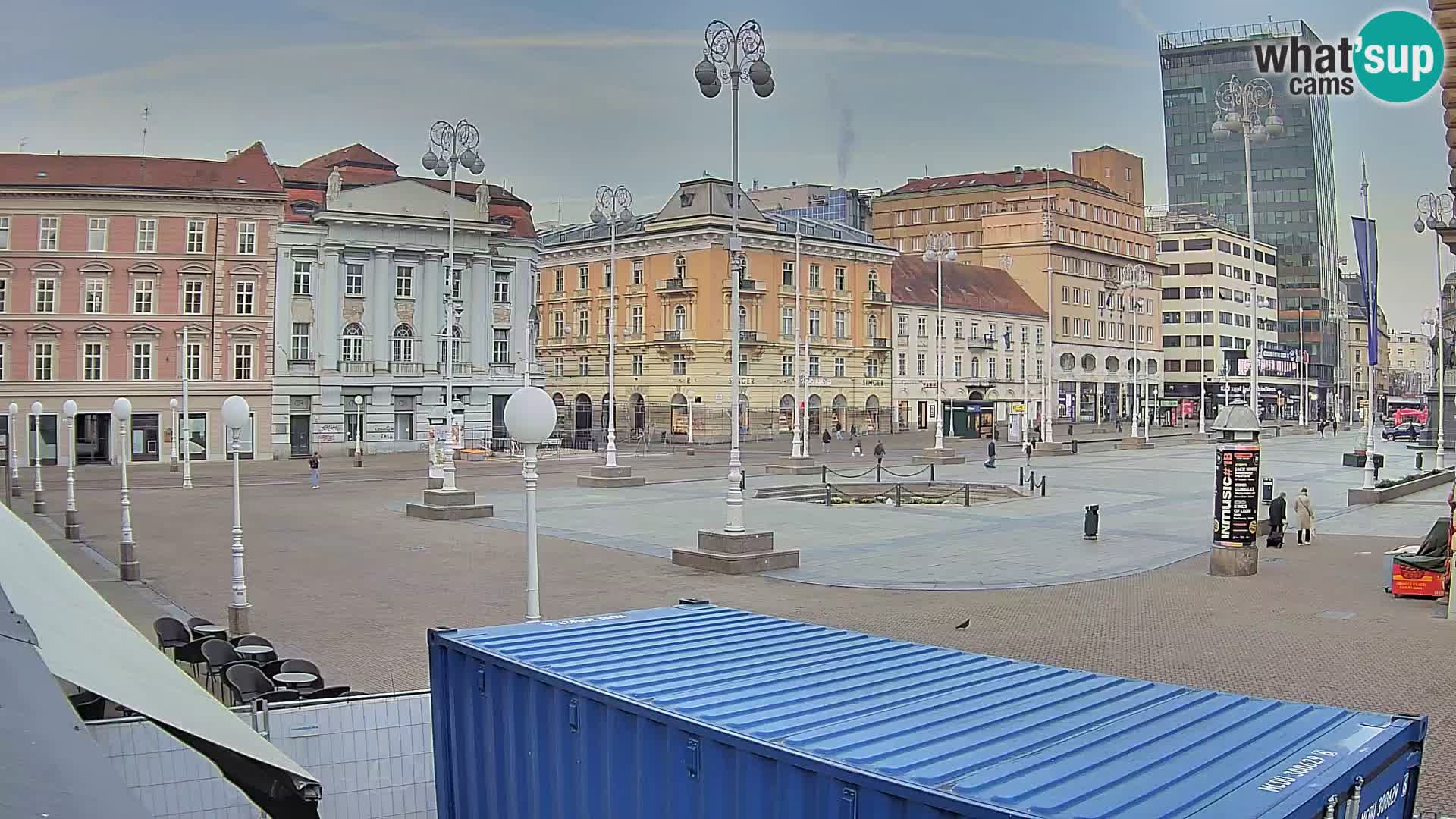 Zagreb web kamera trg Bana Jelačića