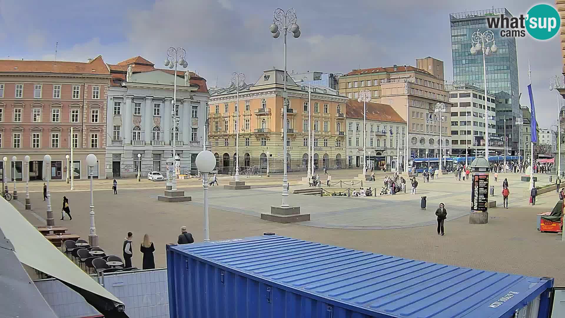 Zagreb web kamera trg Bana Jelačića