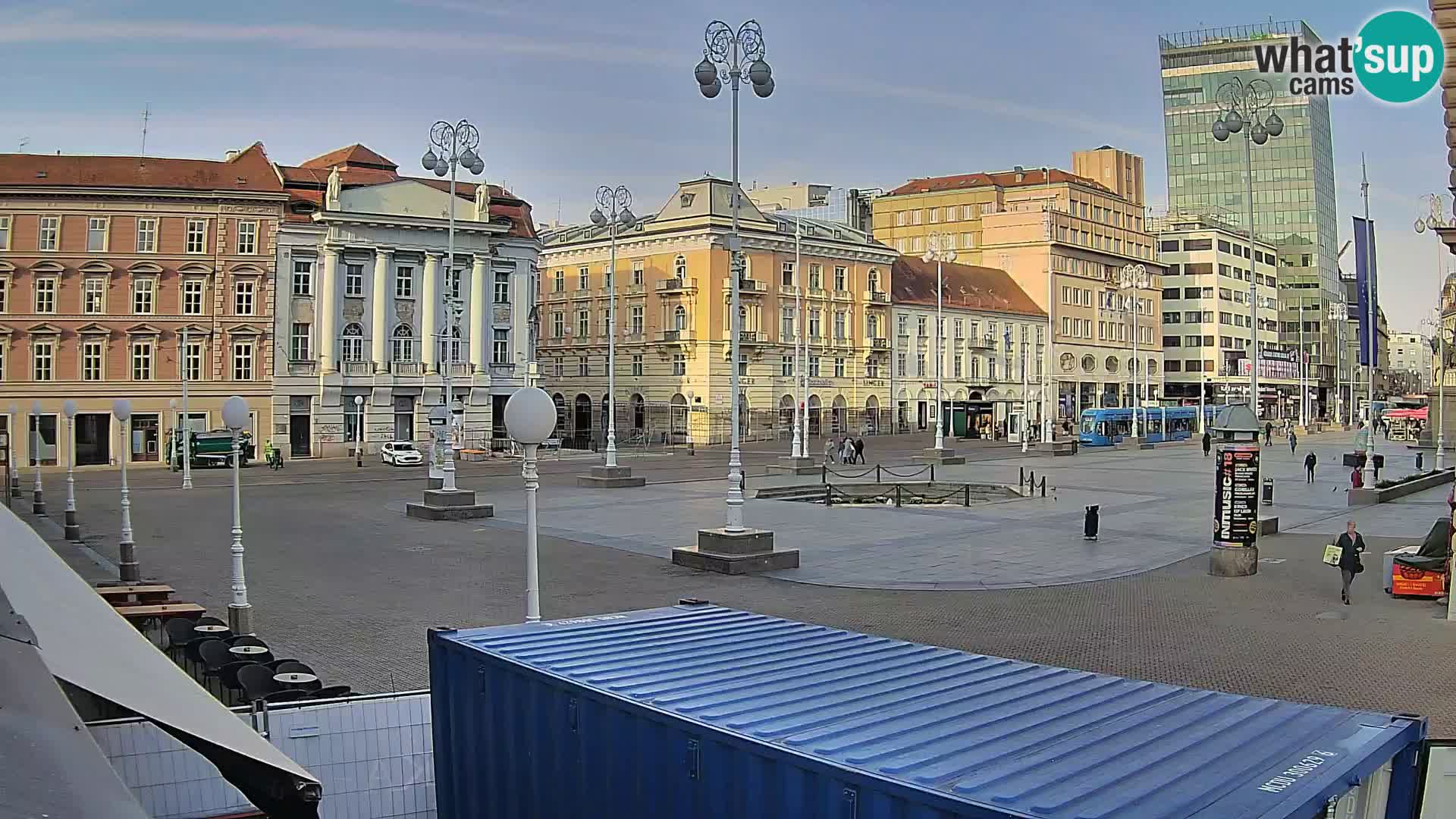 Zagreb web kamera trg Bana Jelačića