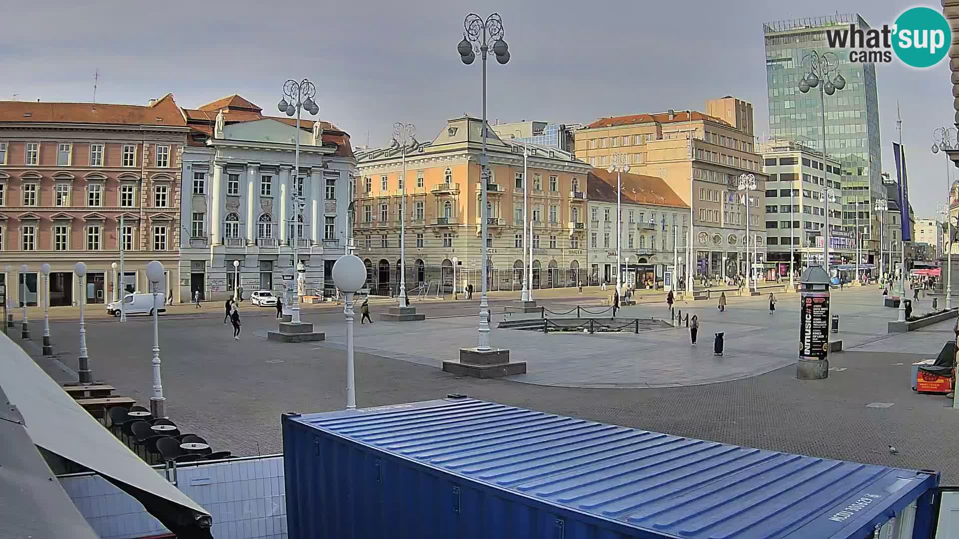 Zagreb web kamera trg Bana Jelačića