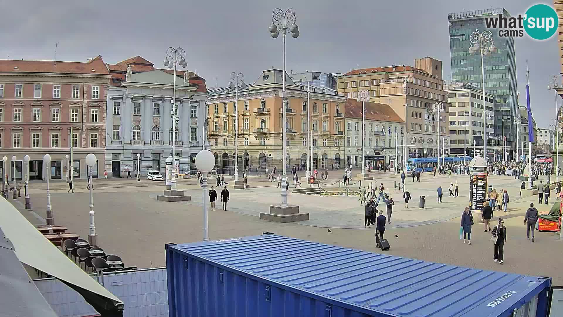 Zagreb web kamera trg Bana Jelačića