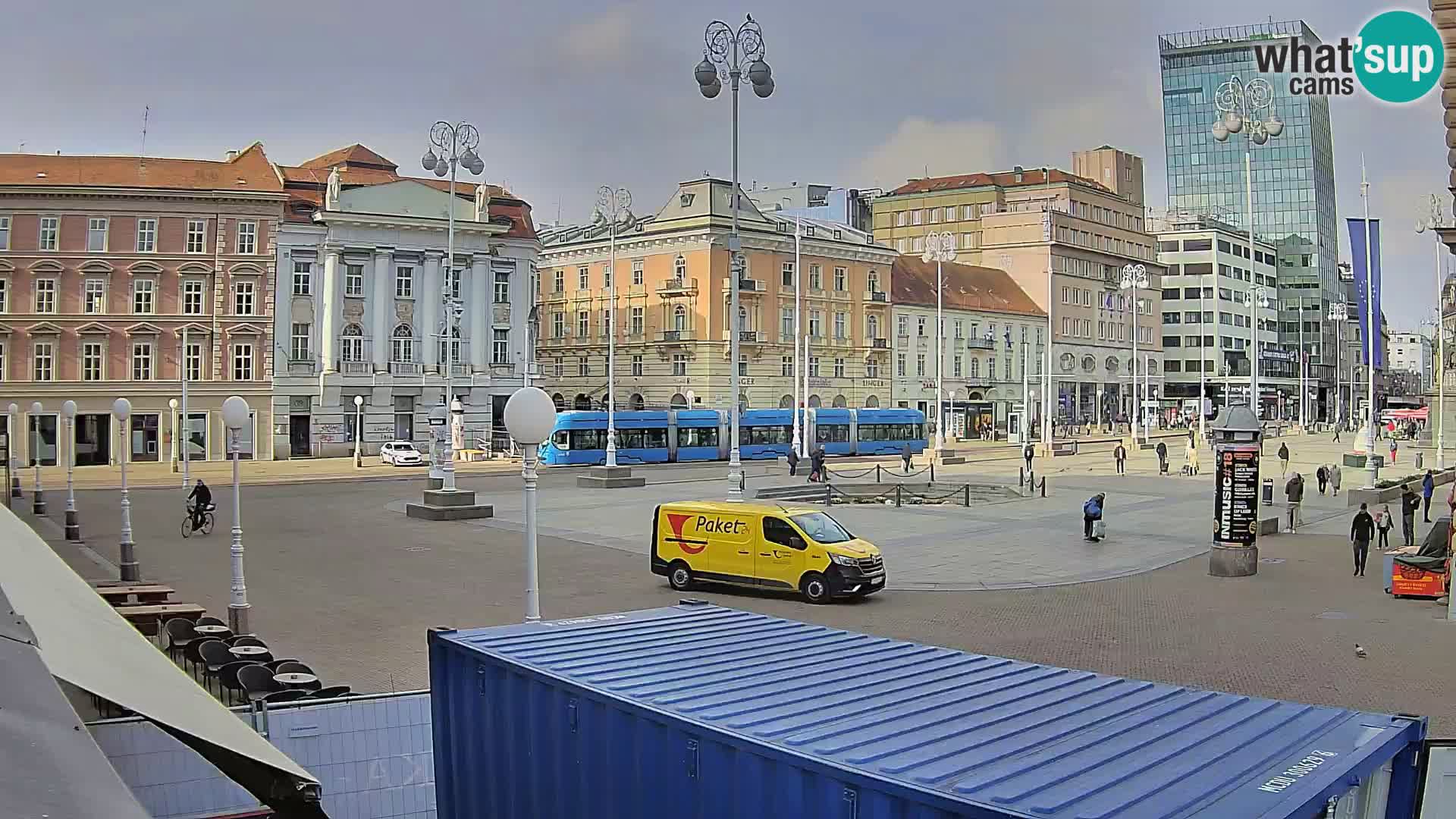 Zagreb camera en vivo plaza Bana Jelačić